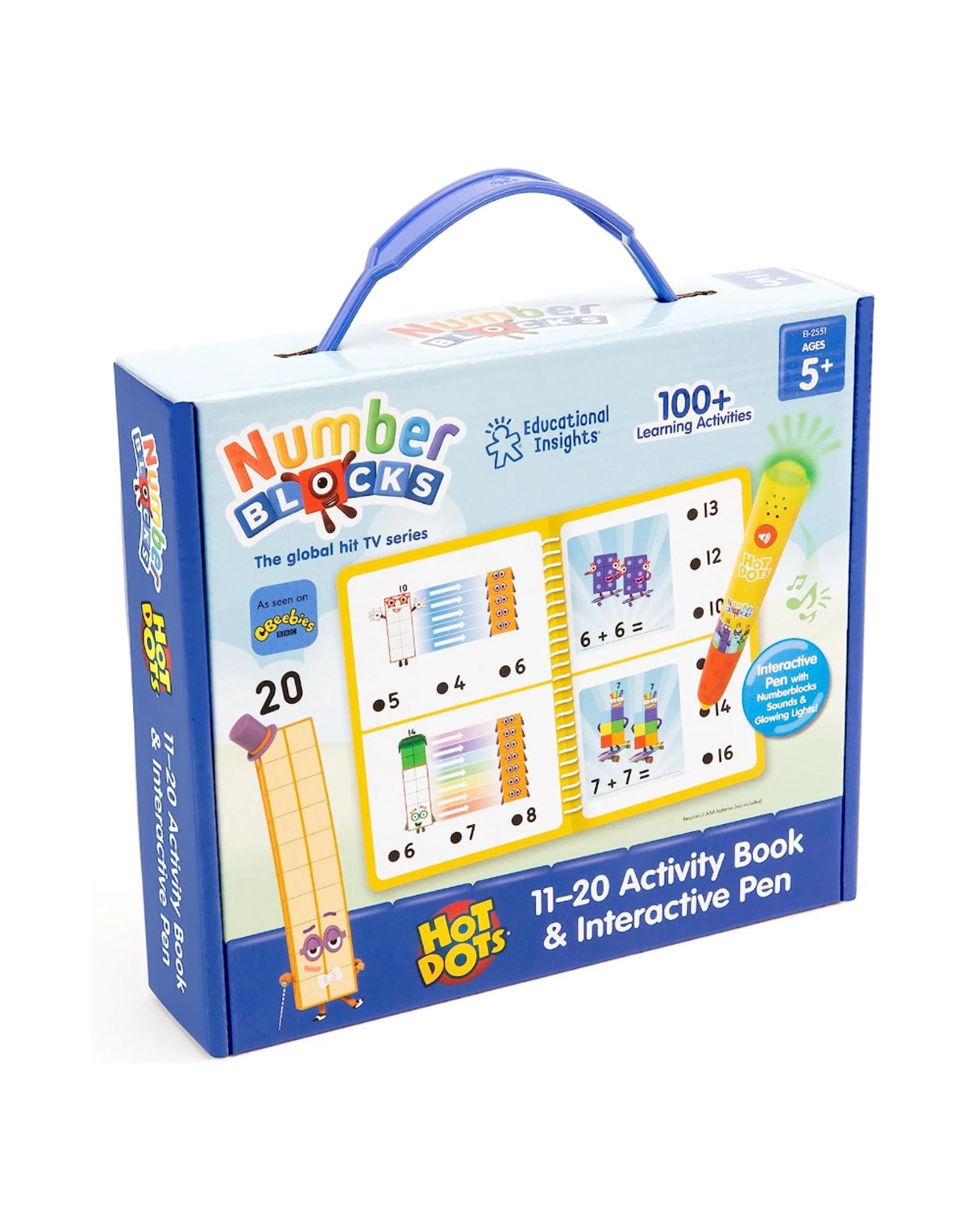 1 Hot Dots Numberblocks 11-20 Activity Book and Interactive Pen, 1 of 4