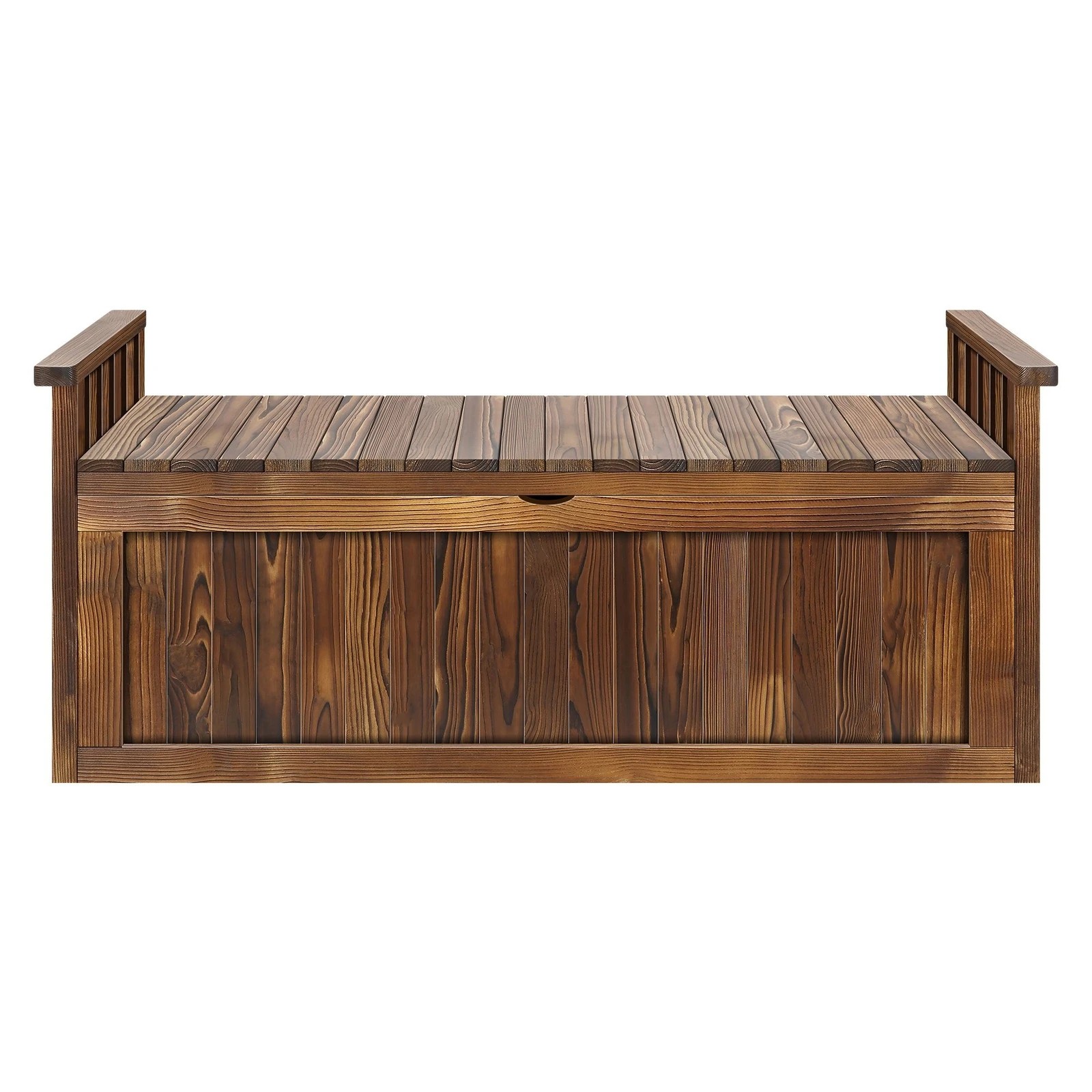 3 Alfordson Outdoor Storage Box Wooden Garden Bench Chest Tool Sheds XL - Charcoal, 3 of 9