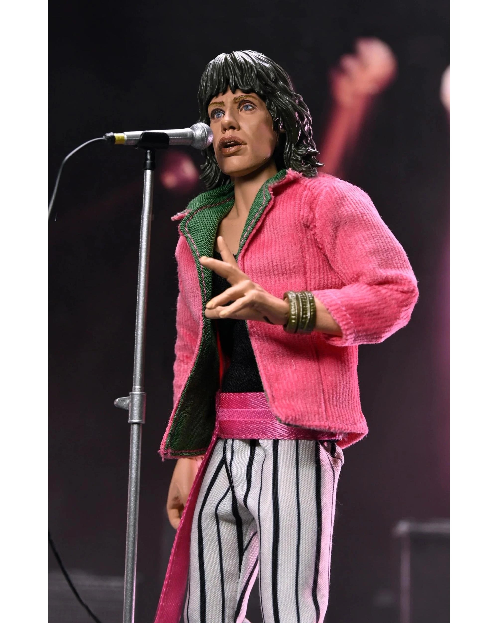 6 NECA The Rolling Stones Mick Jagger - 1975 -  8 inch Clothed Action Figure, 6 of 9