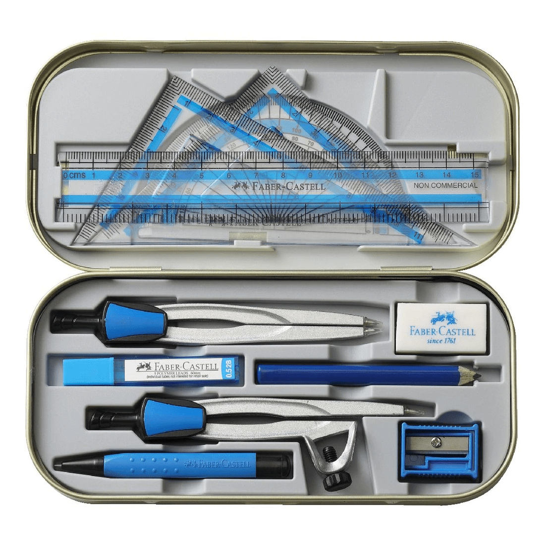 2 Faber Castell Stellar Geometry Set 11 Pieces Blue, 2 of 3