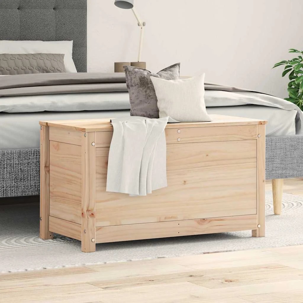 3 Vidaxl Storage Box Solid Wood Pine - Brown, 3 of 10