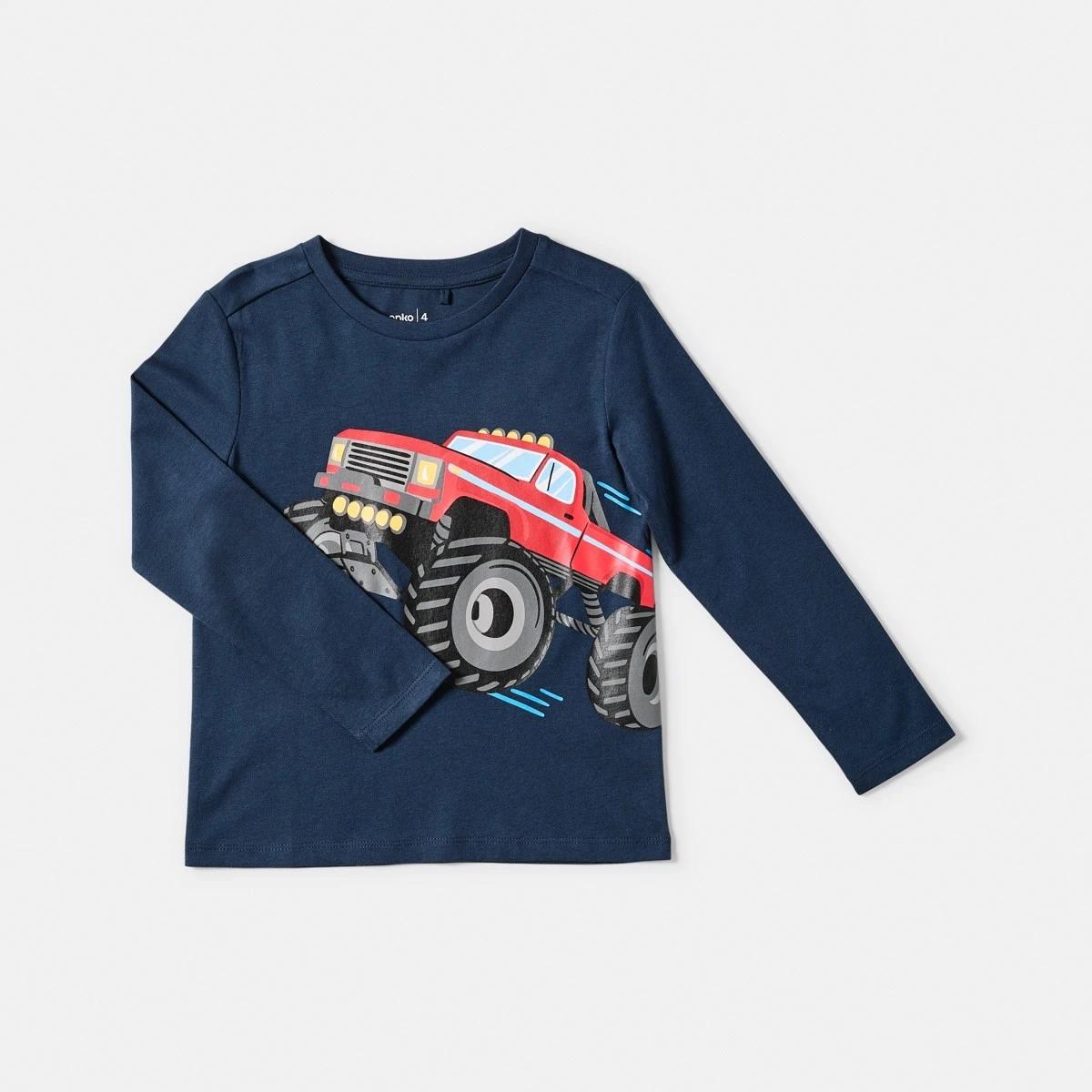 7 Long Sleeve Print T-shirt Blu Monste, 7 of 9
