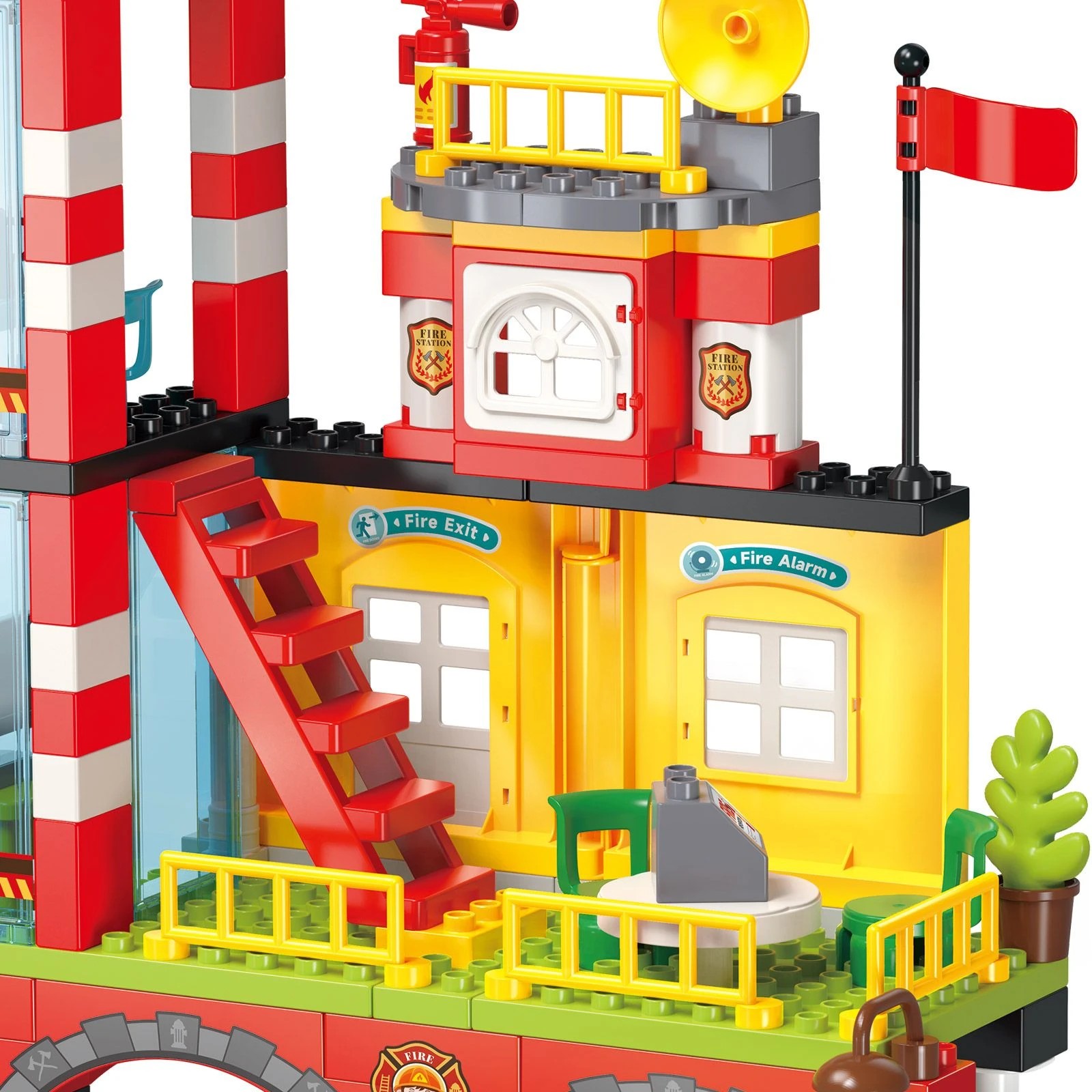 6 Ausway 173PCS Fire Station Building Blocks Set Pretend Rescue Construction Playset, STEM Educational Toys, 6 of 6
