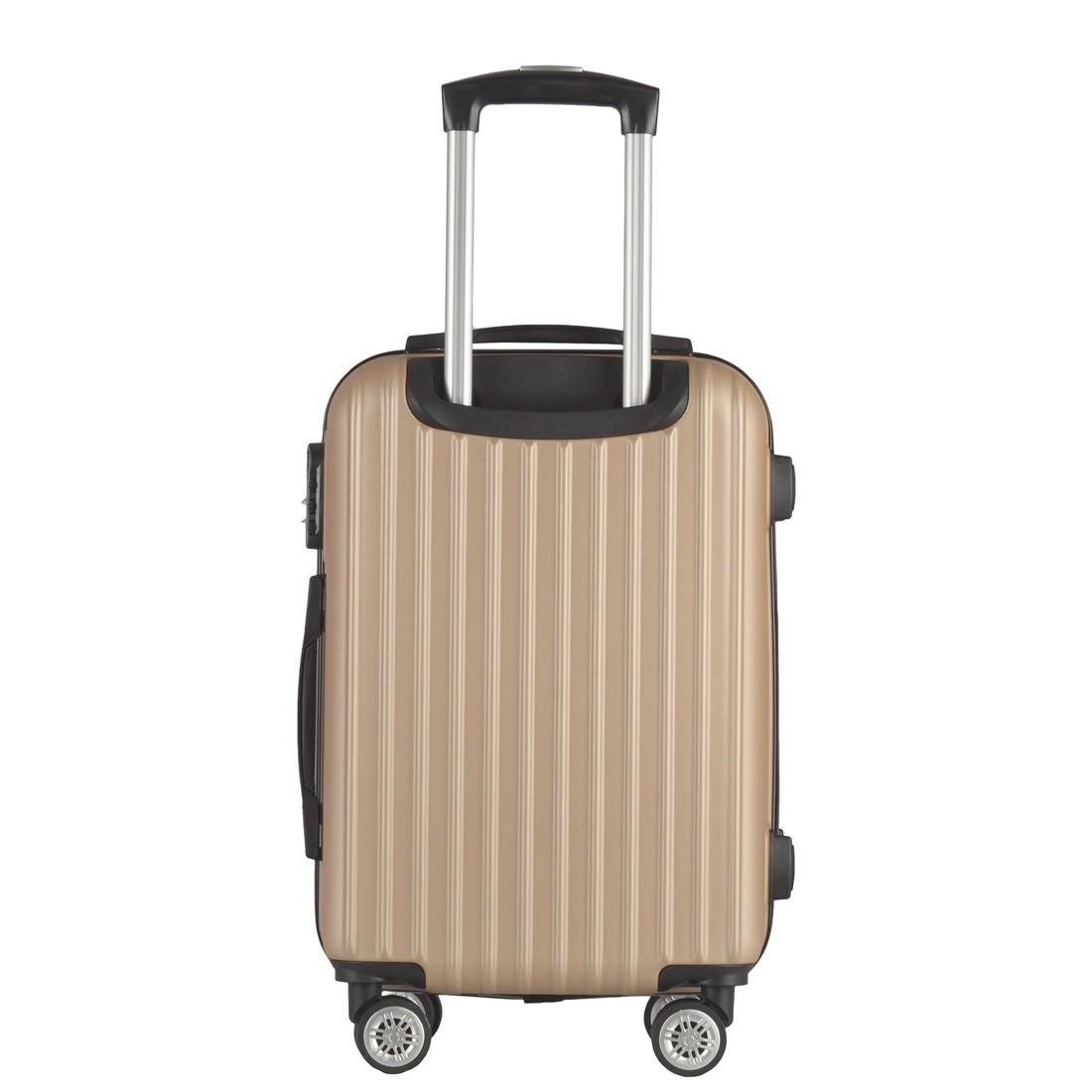 4 Milano Décor Premium 3pc ABS Luggage Suitcase Luxury Hard Case Shockproof Travel Set - Gold, 4 of 4