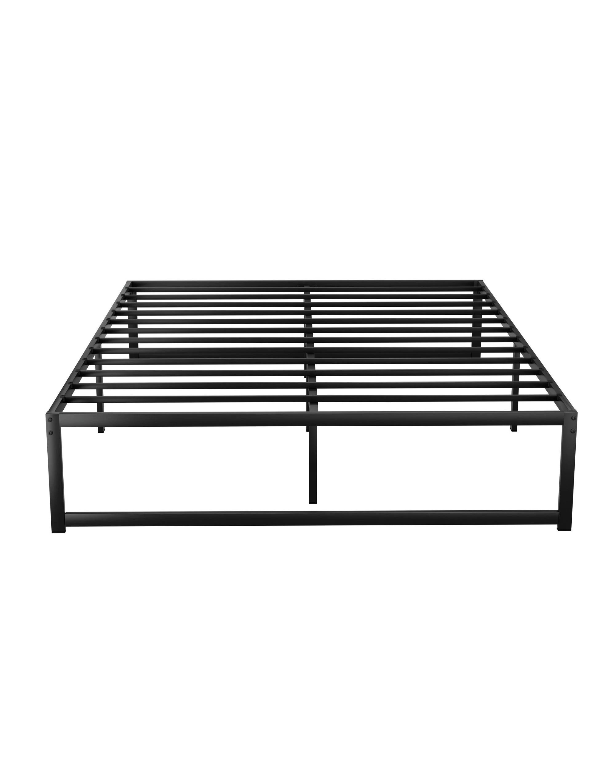 3 Artiss Bed Frame Queen Size Metal Frame Tino
 - Black, 3 of 4