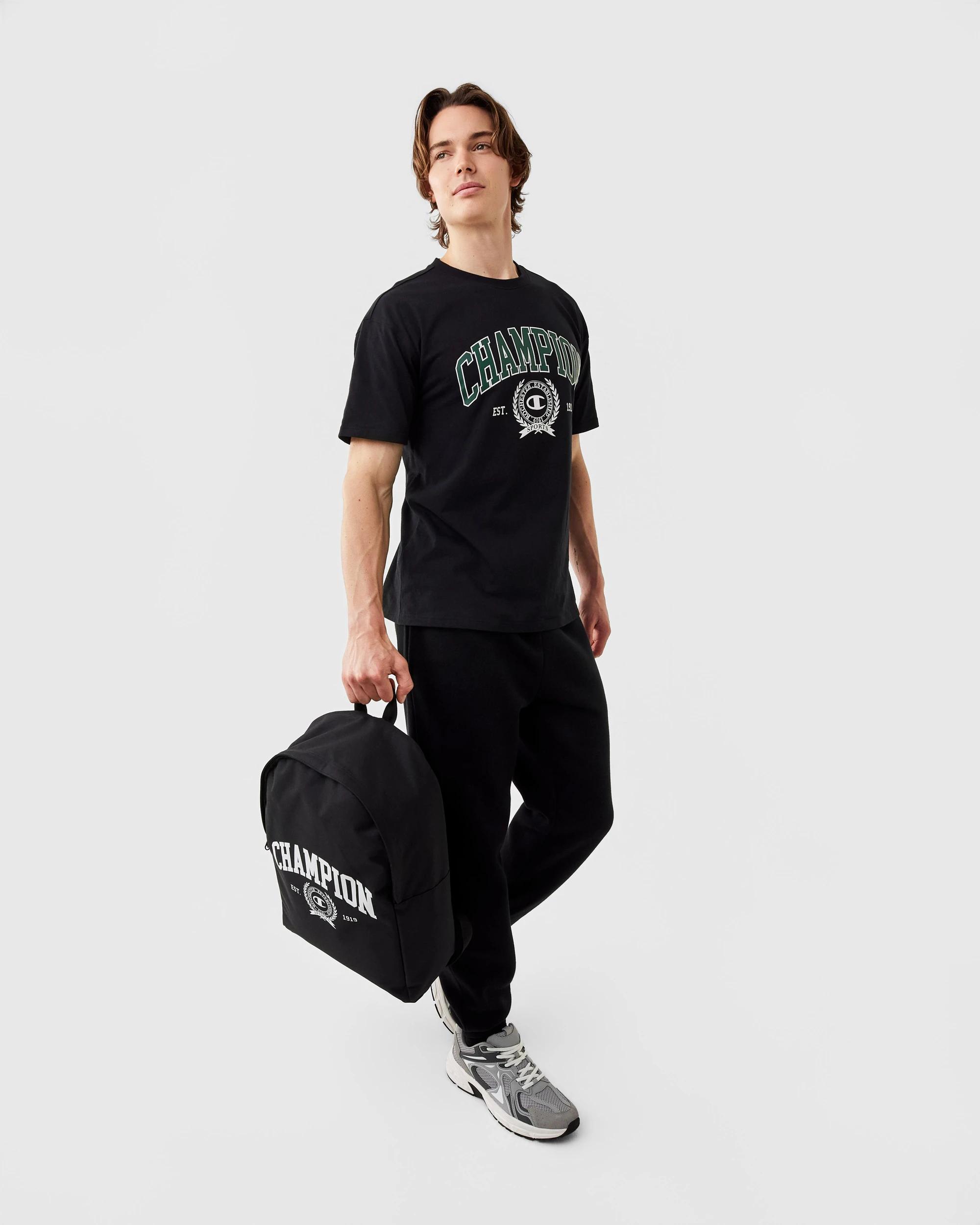9 Champion Script Mens Joggers Black, 9 of 9