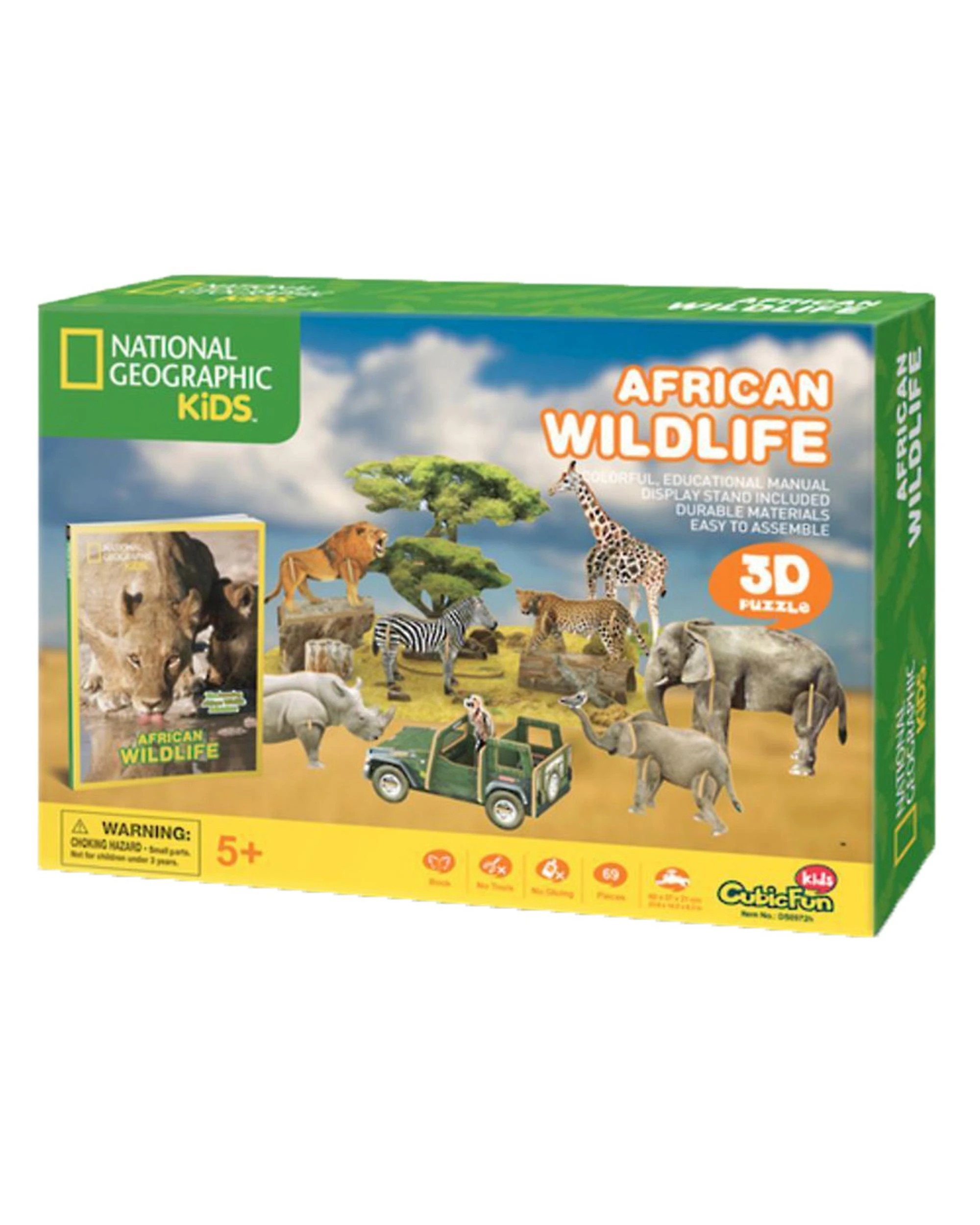 1 National Geographic African Wildlife 3D Puzzle, 1 of 1