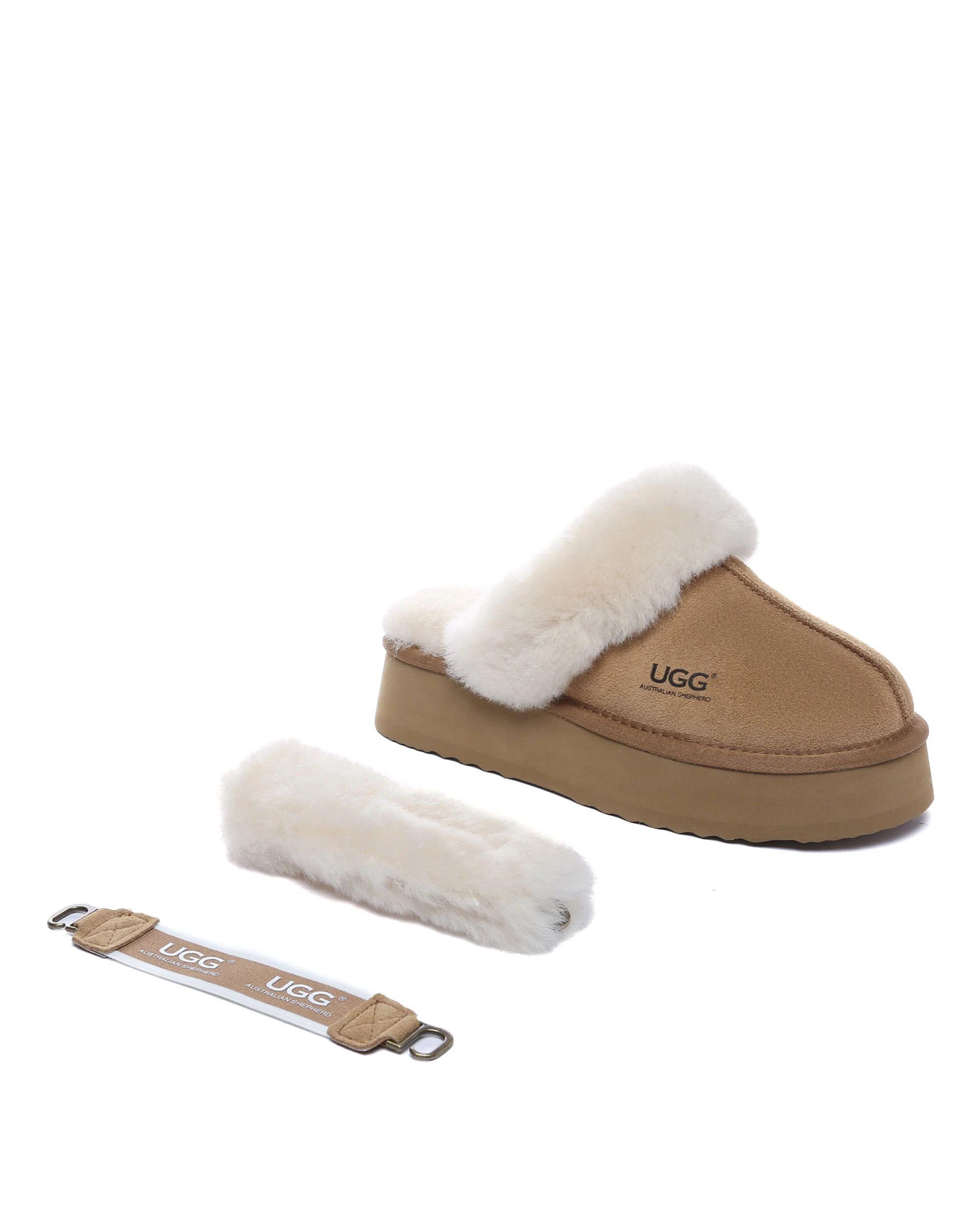 2 Australian Shepherd UGG Womens Musa platform CHESTNUT, 2 of 5