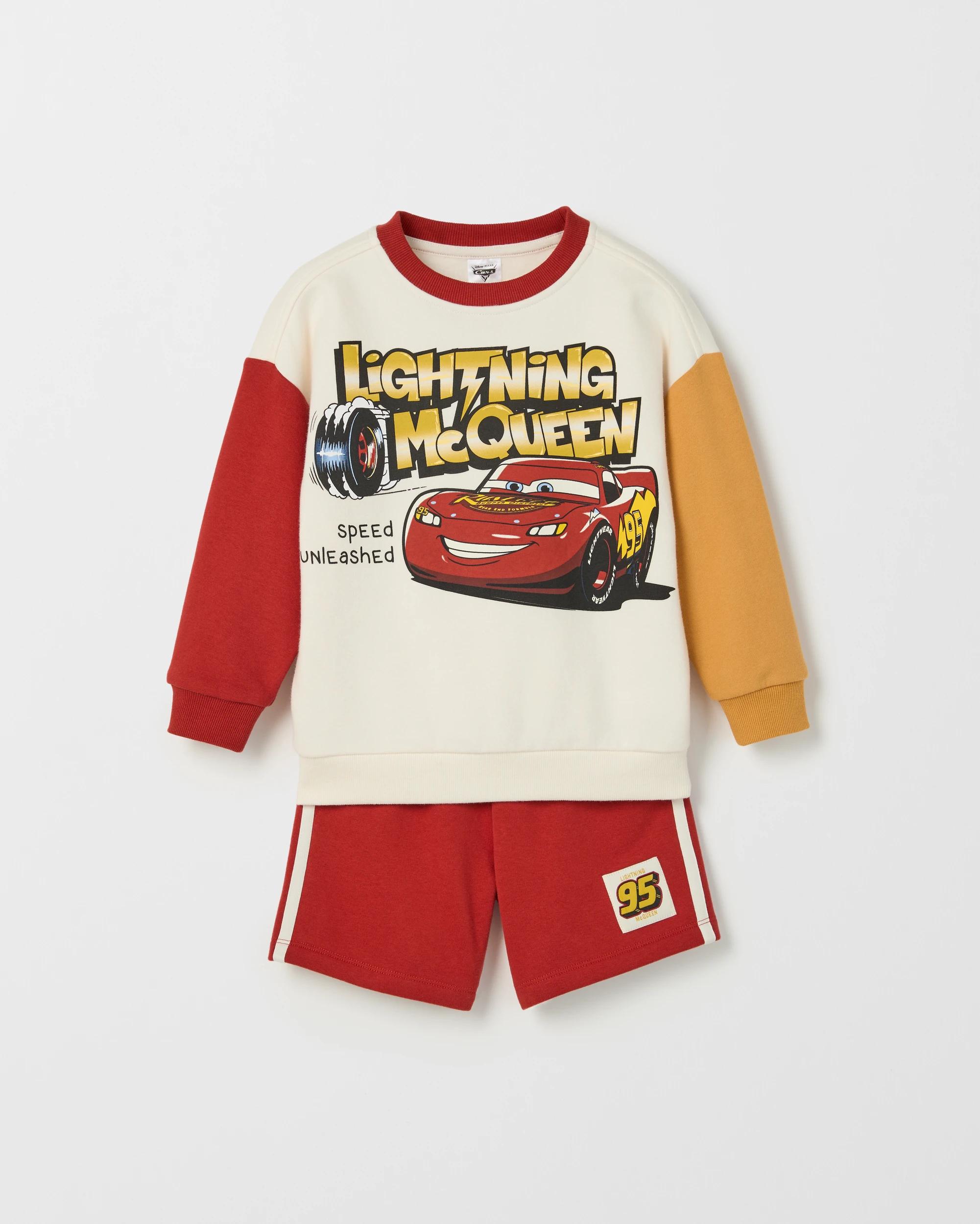 5 Disney Pixar Cars Australian Cotton Blend Jumper and Shorts Set , 5 of 6