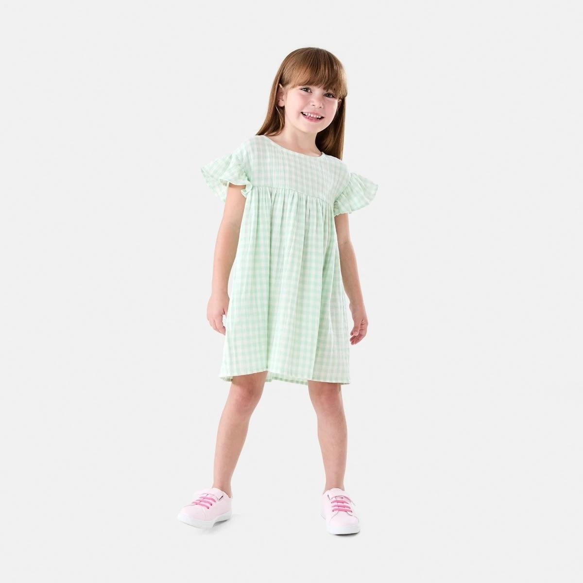 6 Woven Dress JADE GINGHAM, 6 of 7