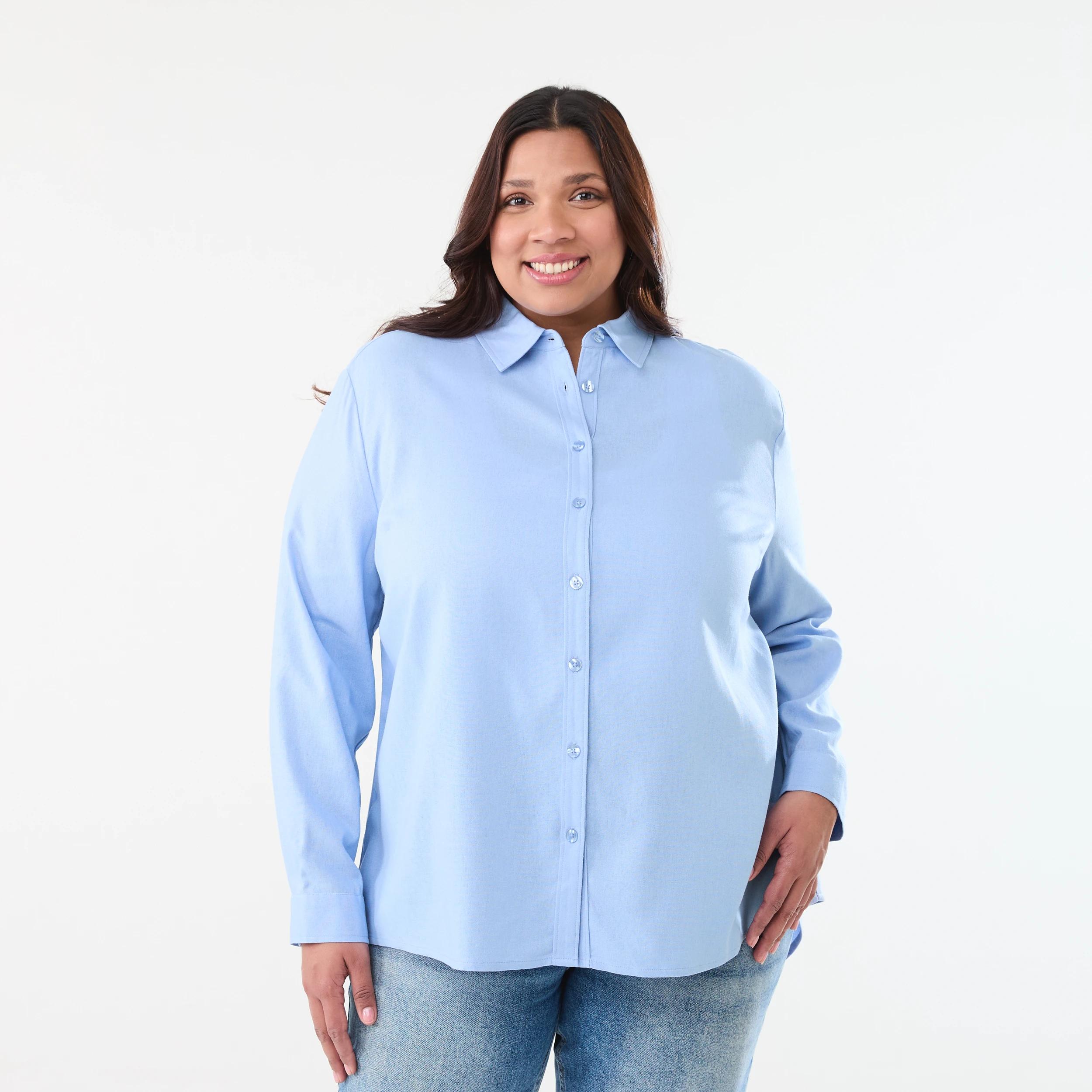 1 Curve Long Sleeve Shirt Bruni Blue, 1 of 6