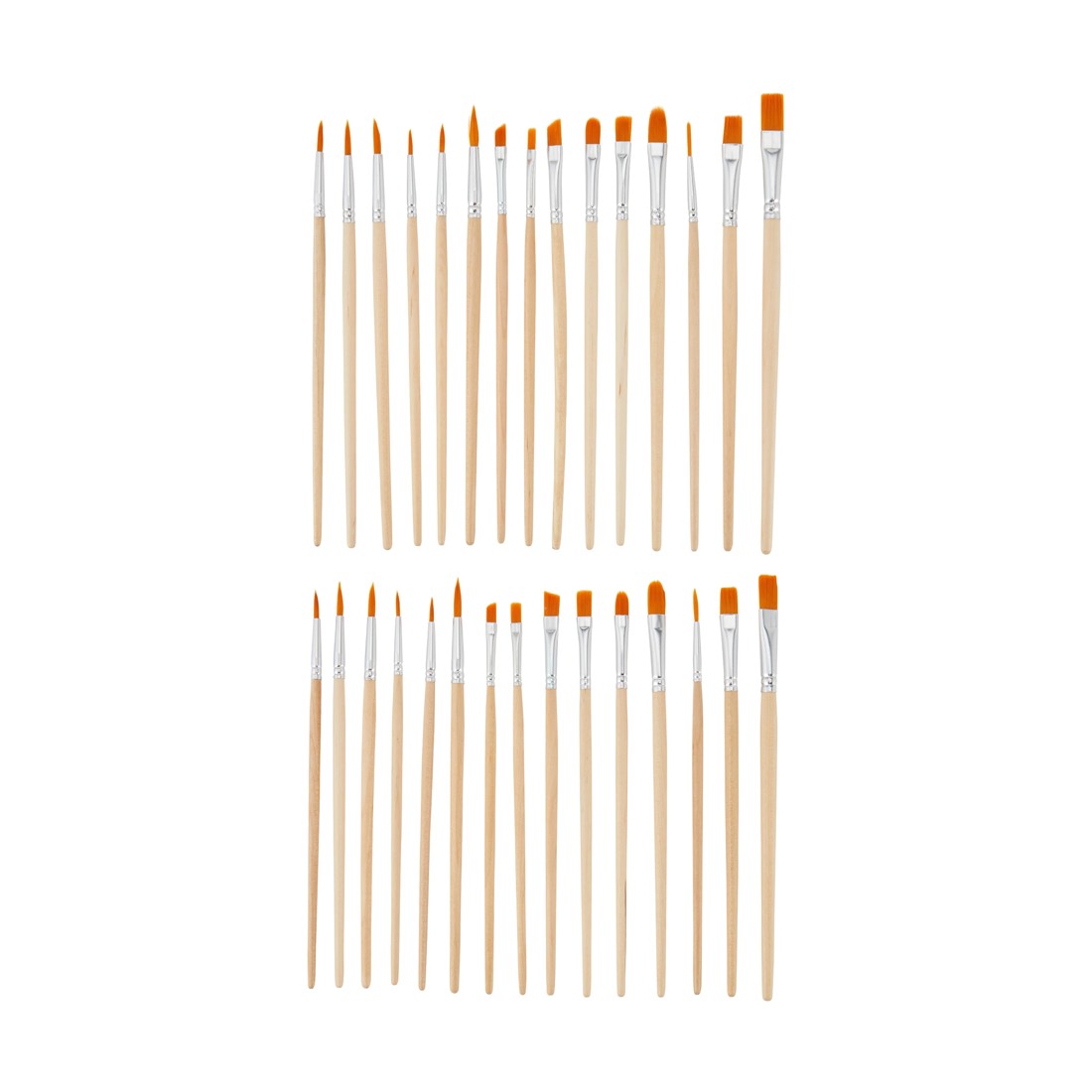 4 16 Piece Paint Brush and Holder Set - Assorted, 4 of 6