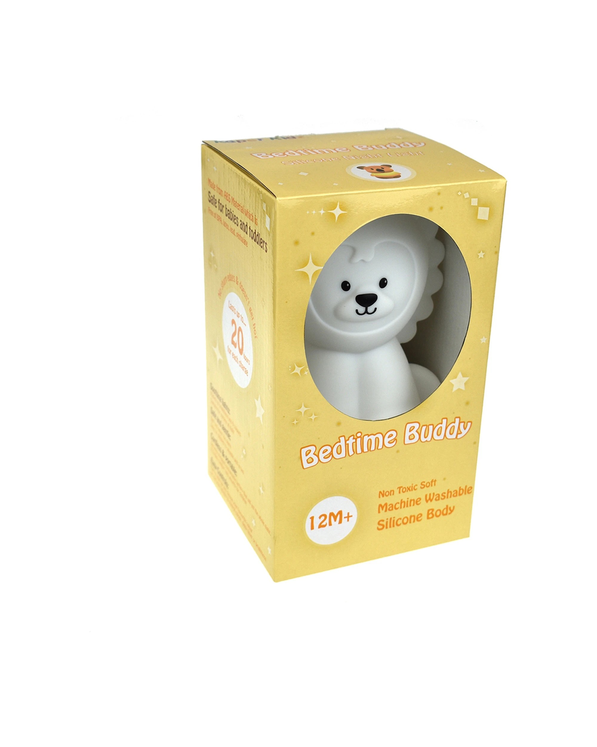 1 Kaper Kidz Bedtime Buddy Rory The Lion Night Light Silicone - White, 1 of 8