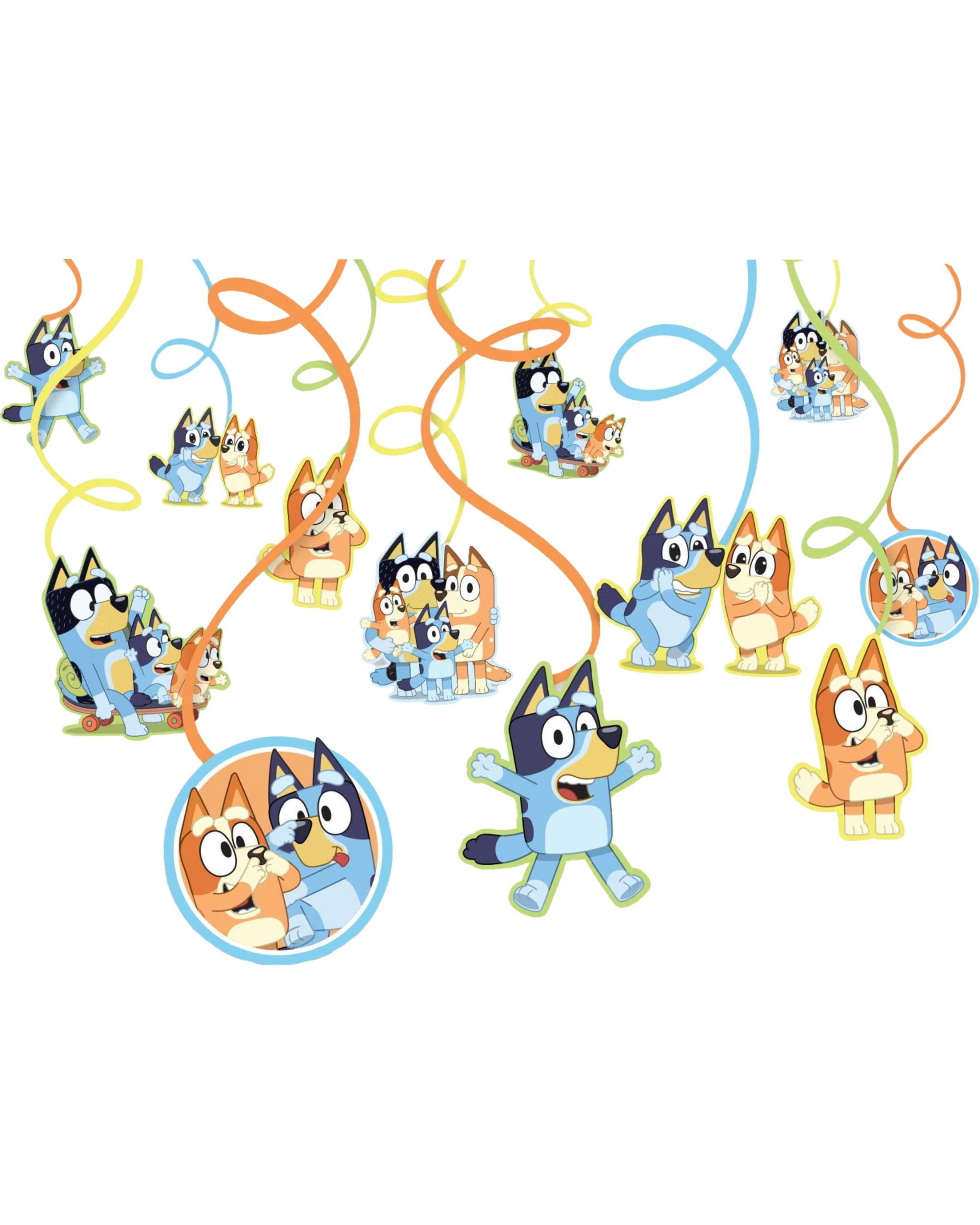 1 Bluey Bluey Swirl Decorations Pack of 12, 1 of 1