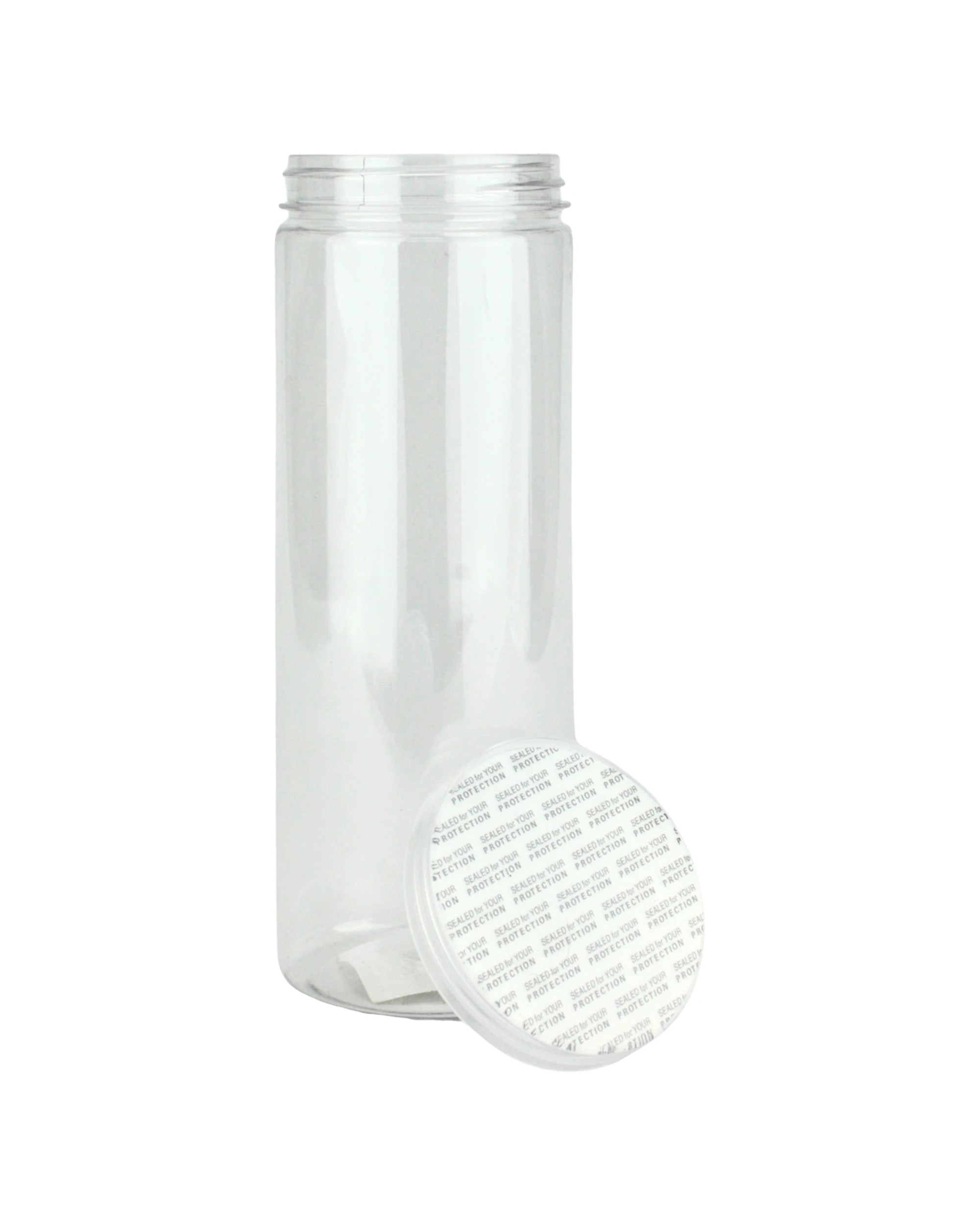 1 Partyrama Tall Clear Plastic Screw Top Jar 500ml, 1 of 3
