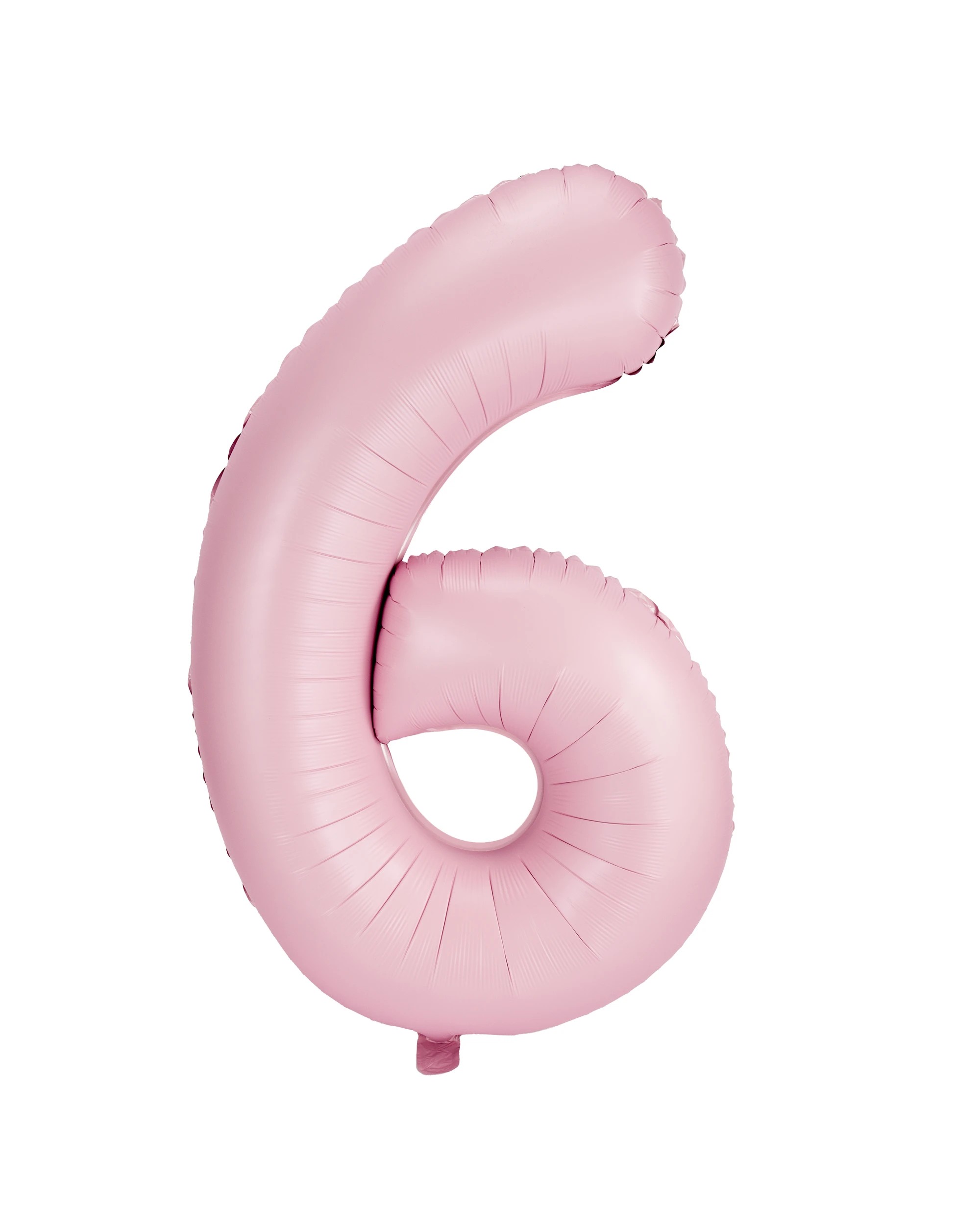1 Giant Matte Pink Number 6 Foil Balloon, 1 of 5