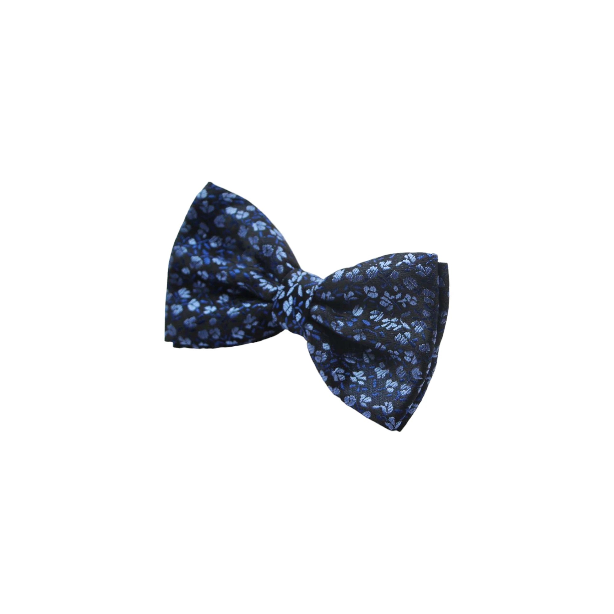 4 Zasel Mens Blue Floral Patterned Bow Tie - Multi, 4 of 4