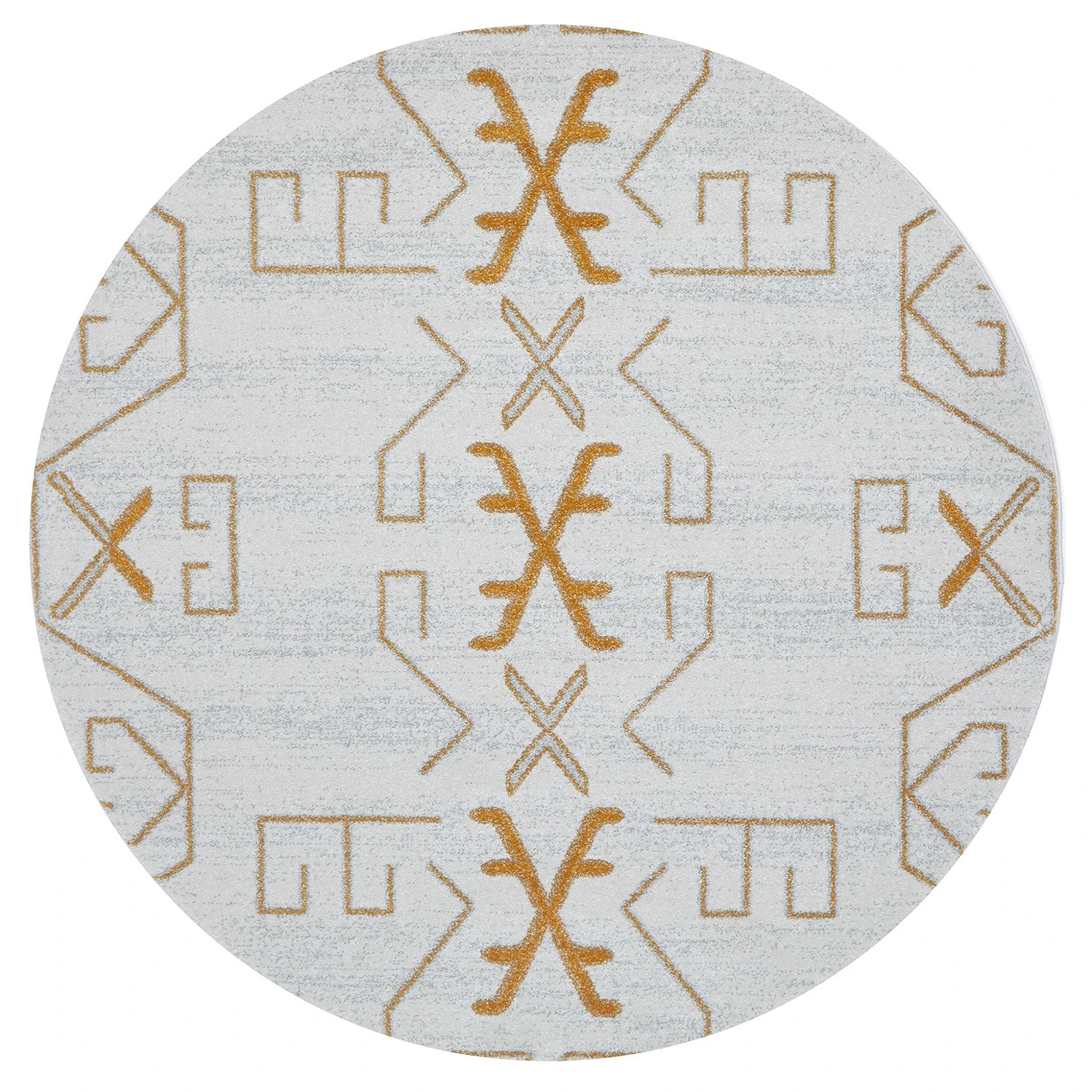 2 Common Ground Rugs Elysium Cala 200x200cm - Medium Round Power Loomed Pet Friendly Rug - Natural, 2 of 5