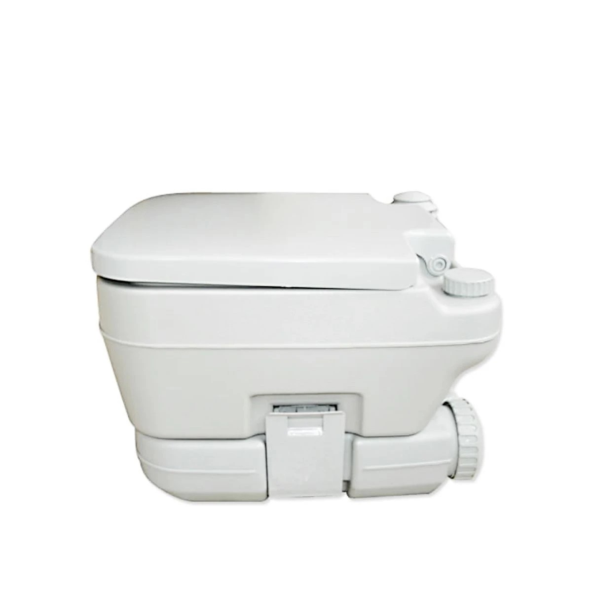 3 Ausway Porta Potty Seat with Piston Pump Flush Gray 10L, 3 of 7