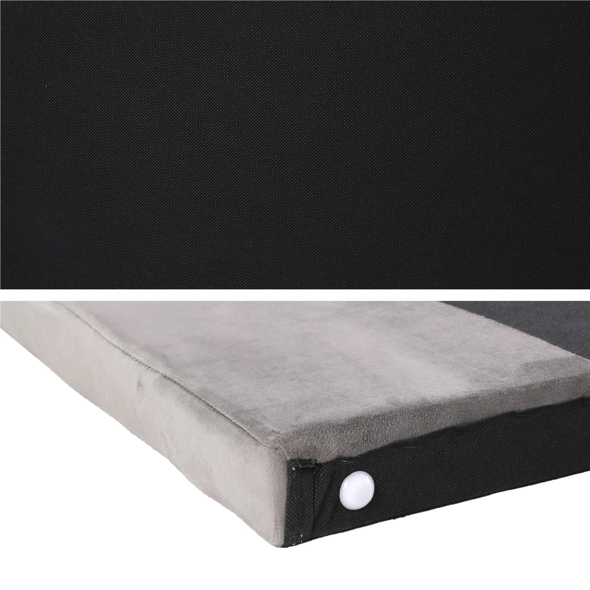 6 Artiss Bed Head Headboard Queen Velvet 153CM - Grey, 6 of 8