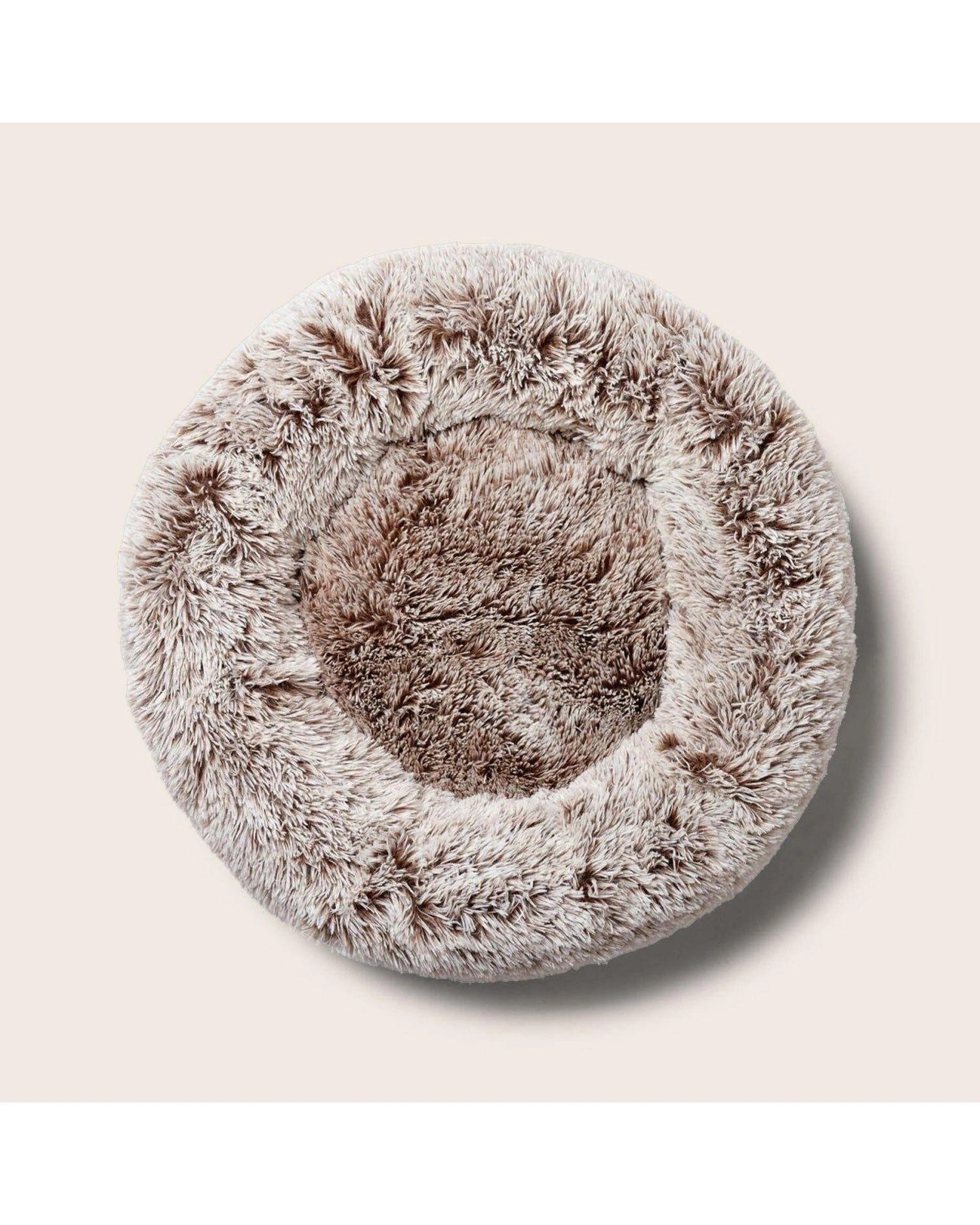 2 Snooza Calming Cuddler Soft Faux Fur Cosy Pet Cat Bed Mink Small - Brown, 2 of 4