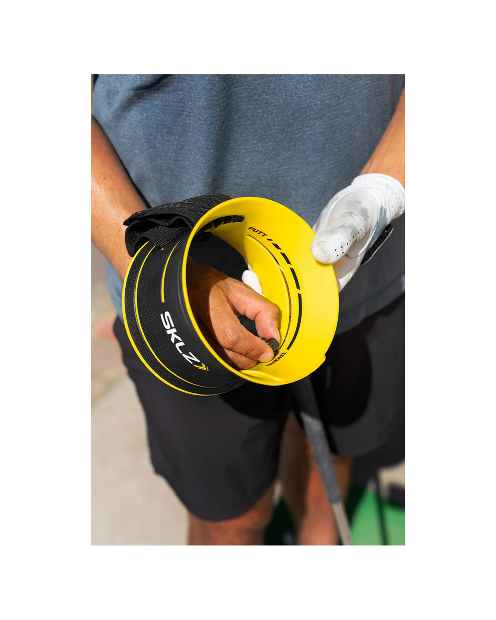 5 Sklz Shallow Shot Golfer Body Arm Sync Device Training Alignment Guide - Yellow, 5 of 8