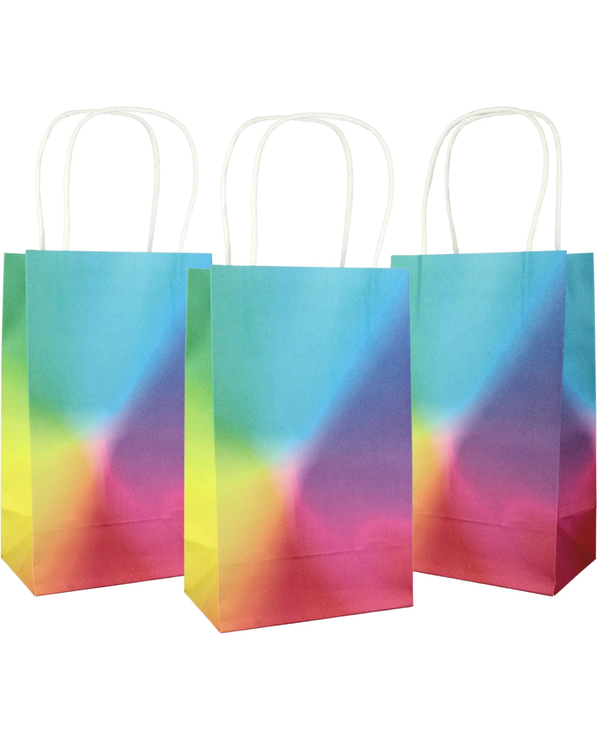 1 Alpen Bright Rainbow Paper Party Bags Pack of 5, 1 of 4