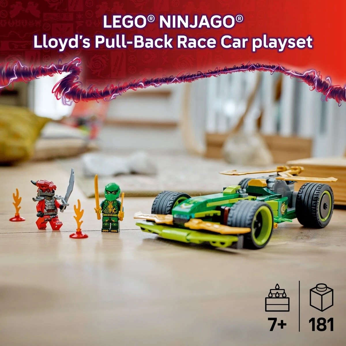 5 LEGO NINJAGO Lloyd’s Pull-Back Race Car 71828, 5 of 10