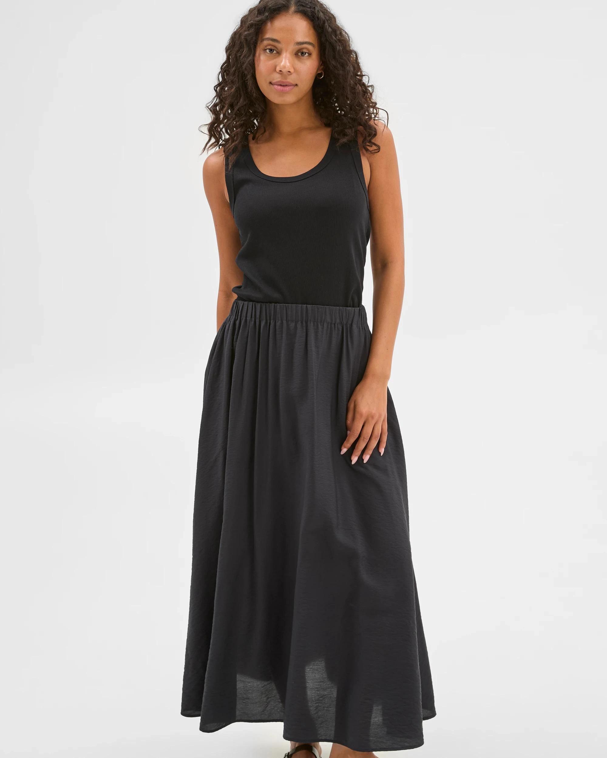 4 Target Pull On Maxi Skirt BLACK, 4 of 6