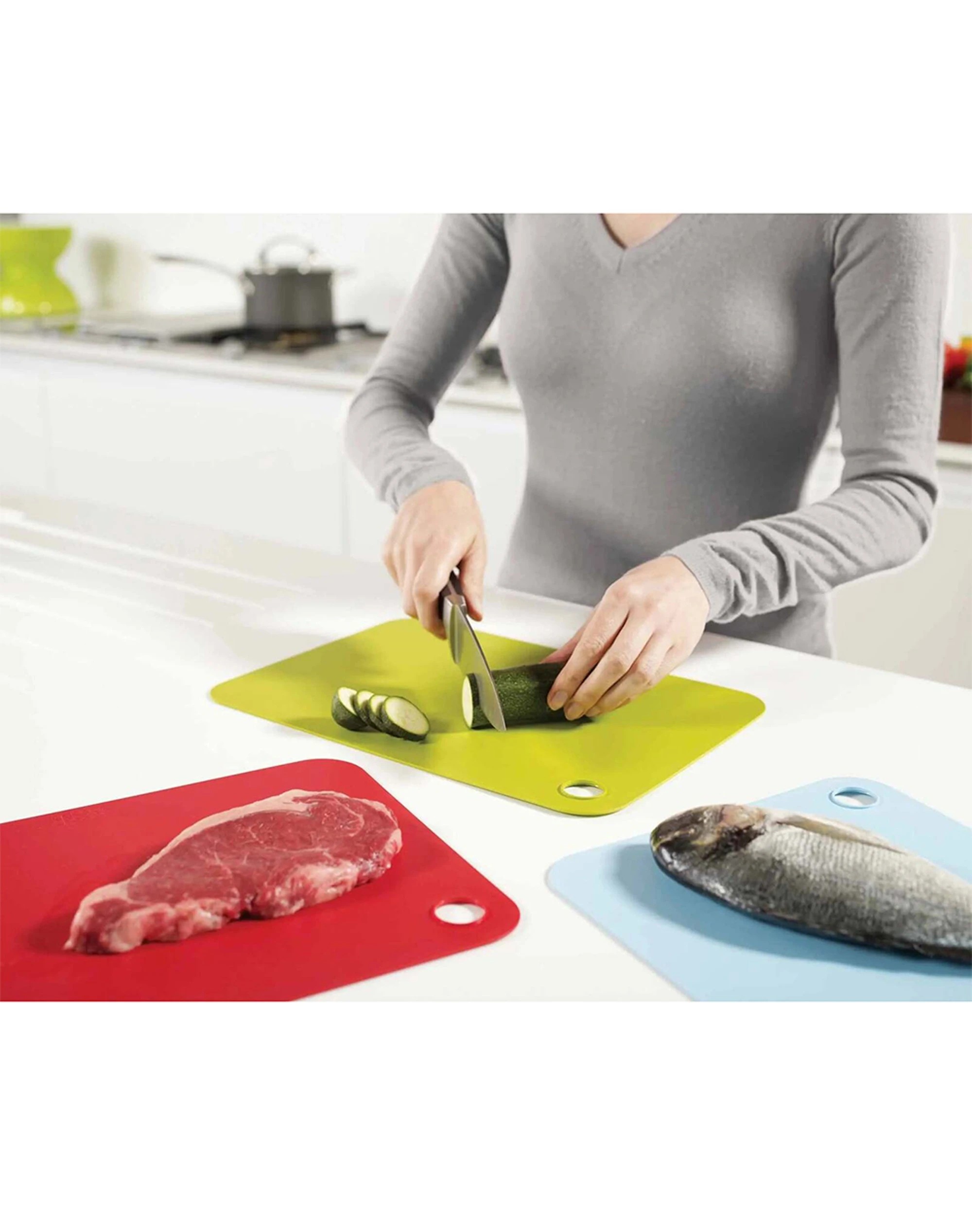 2 Joseph Joseph 3pc Pop 34cm Chopping Mat Set Regular Size - Multi, 2 of 4