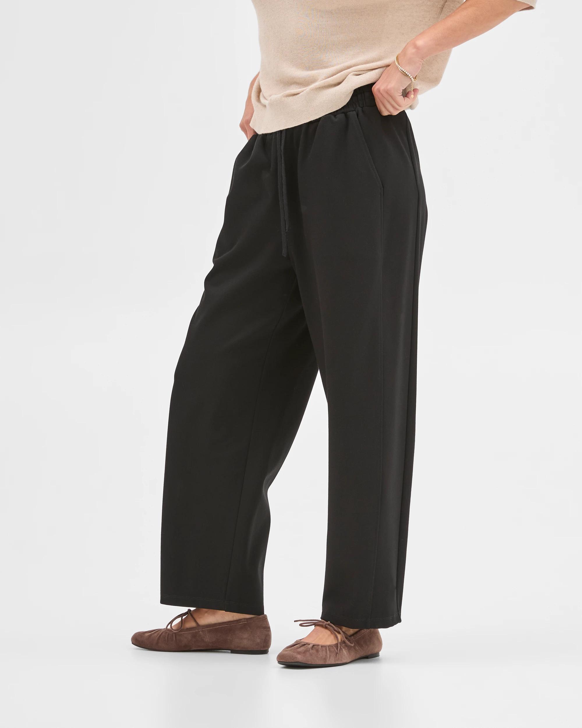 3 Target Woman Barrel Leg Jogger Pants BLACK, 3 of 5