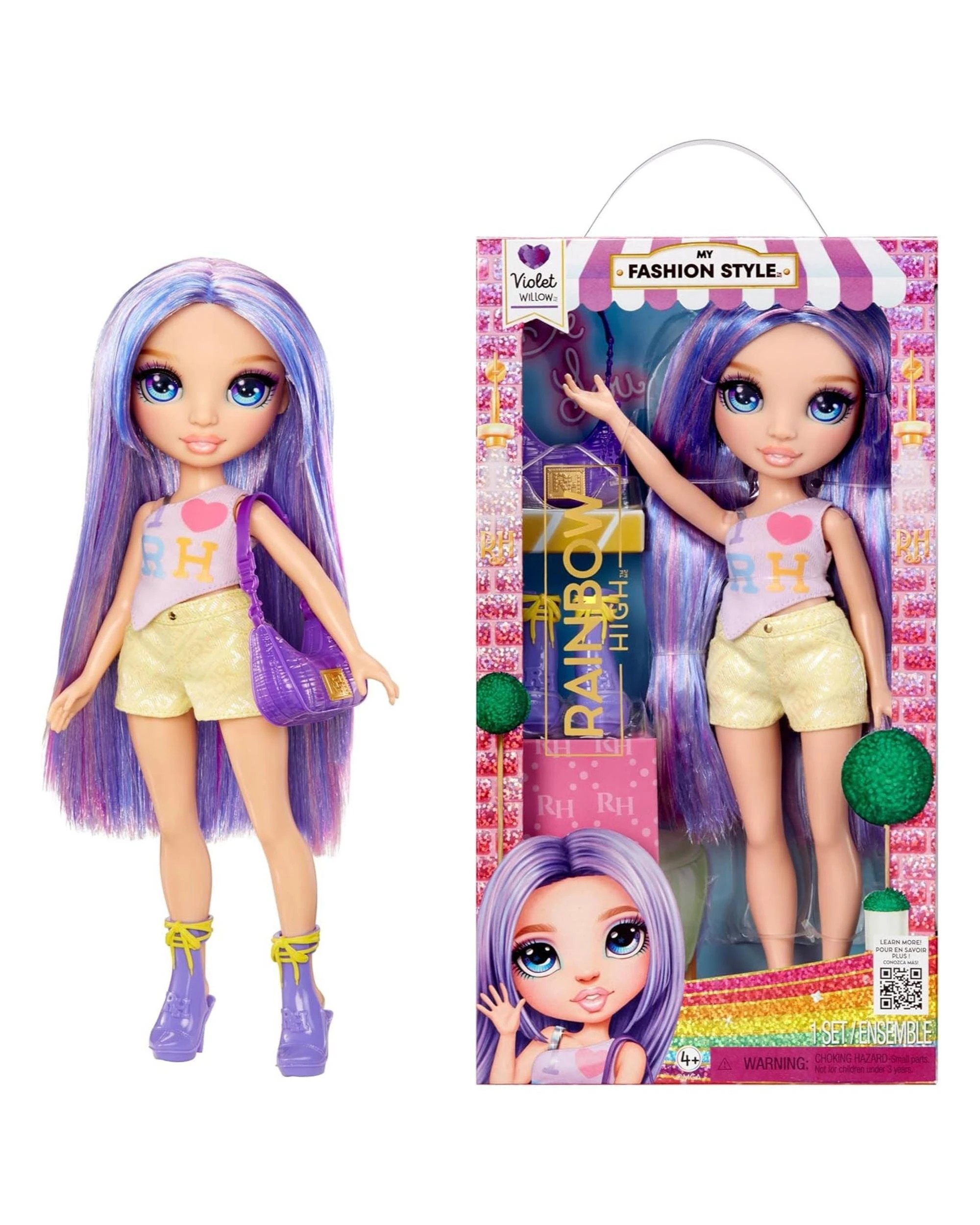 1 Rainbow High My Fashion Style Violet Willow Doll, 1 of 6