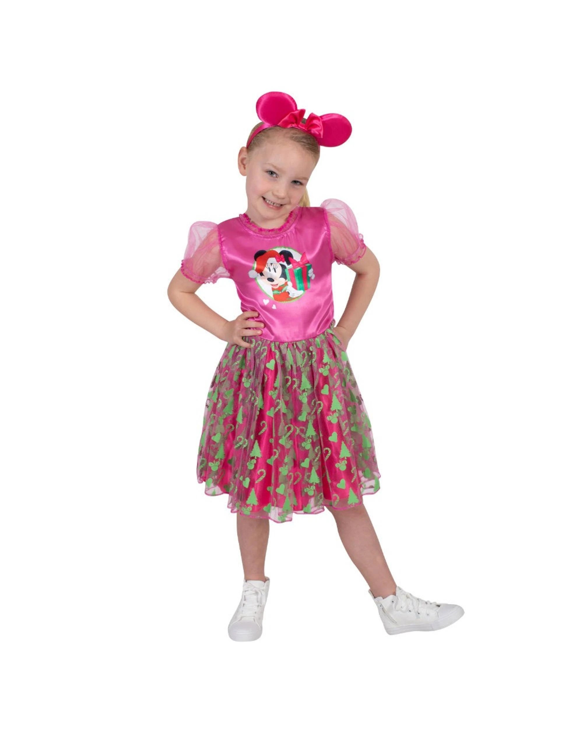 1 Disney Minnie Mouse Christmas Tutu Costume Size 4-6 Years, 1 of 4