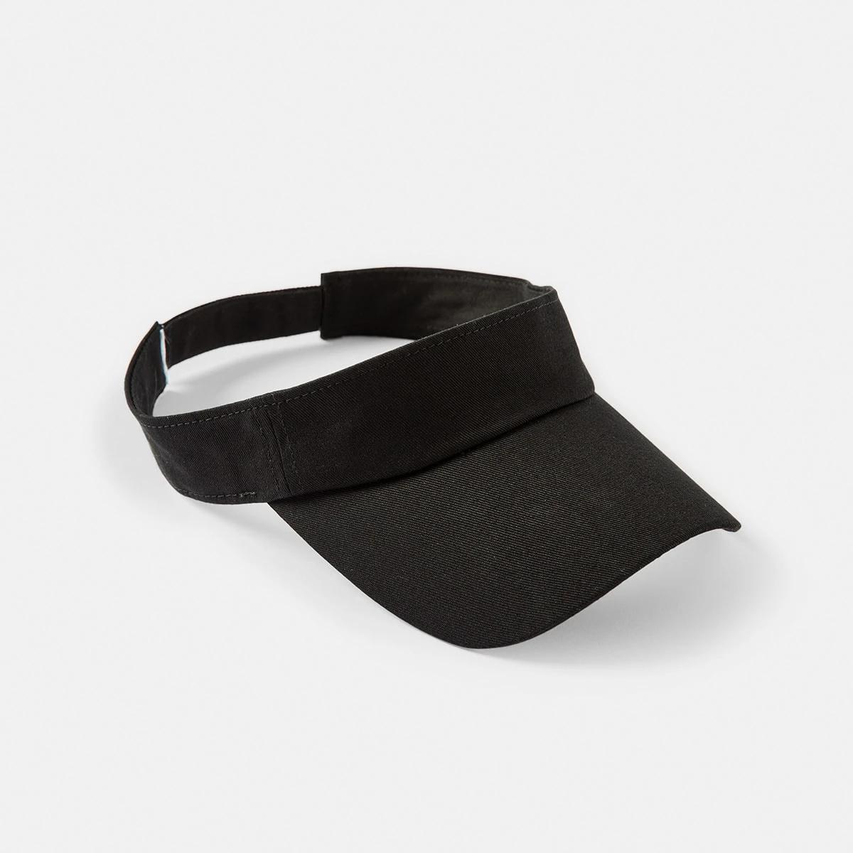 1 Basic Twill Visor Black, 1 of 4