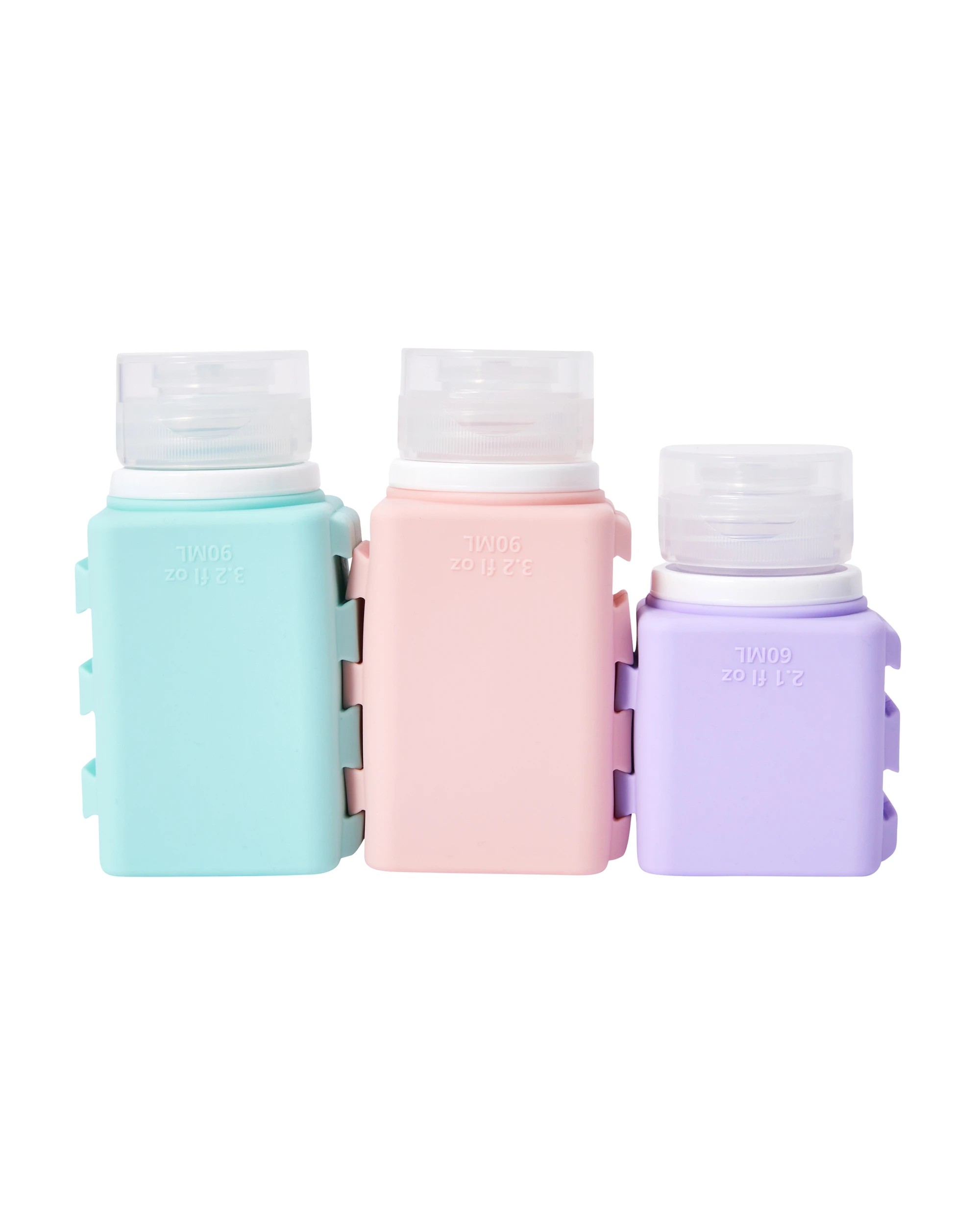 1 OXX Travel 3 Pack Connect Silicone Bottles, 1 of 5
