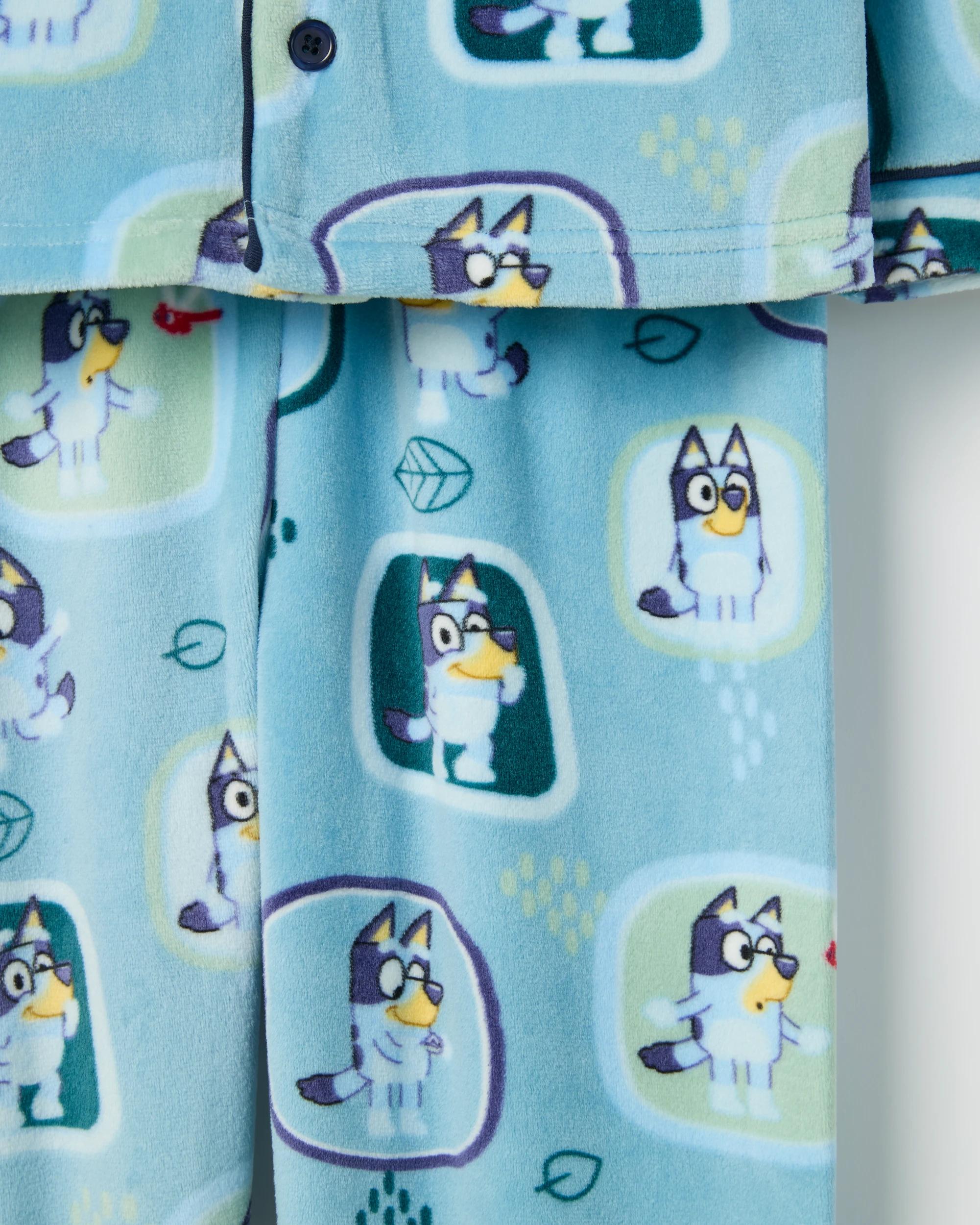 2 Bluey Younger Boys Fleece Pyjama Set BLUEY, 2 of 7