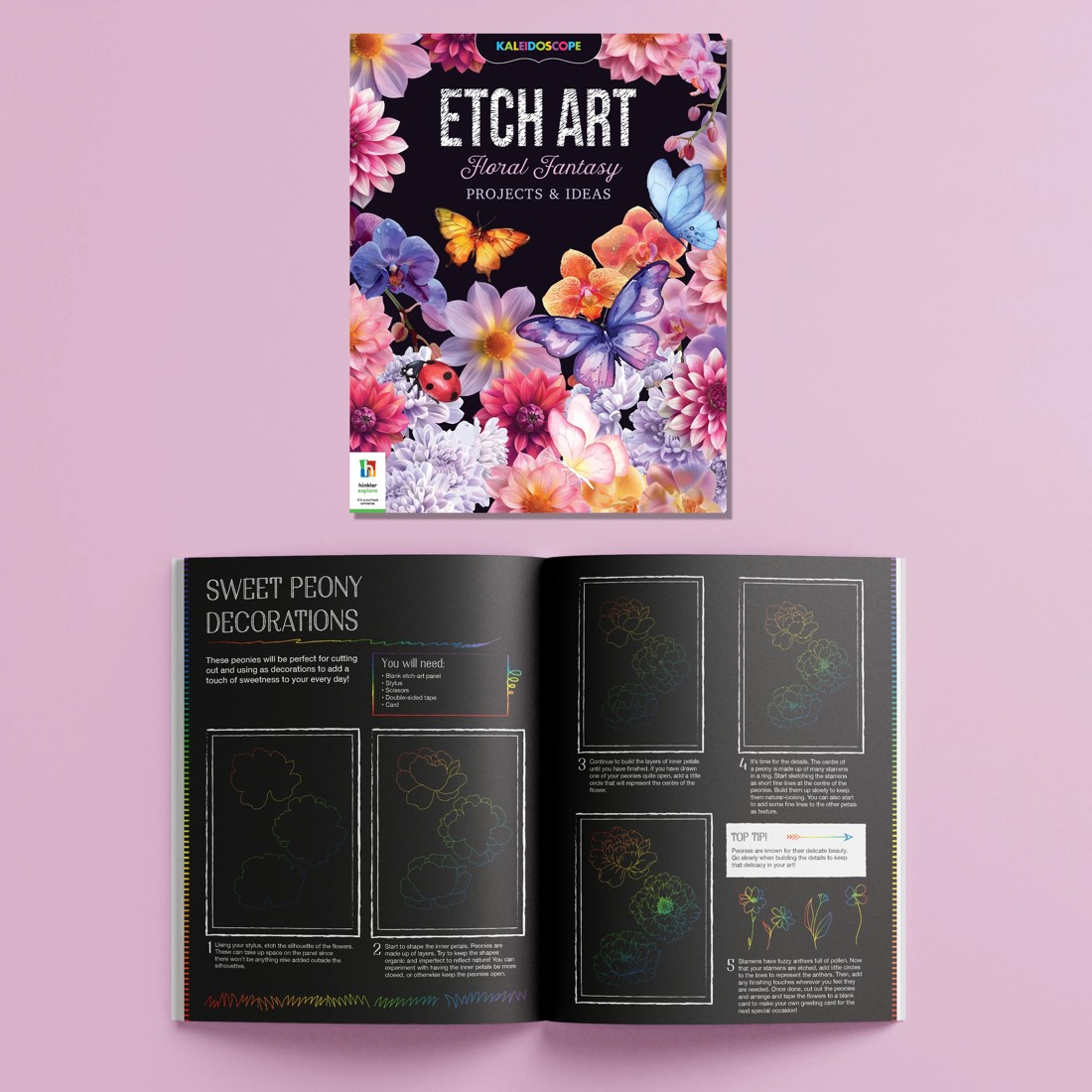 4 Kaleidoscope Etch Art: Floral Fantasy - Book, 4 of 7