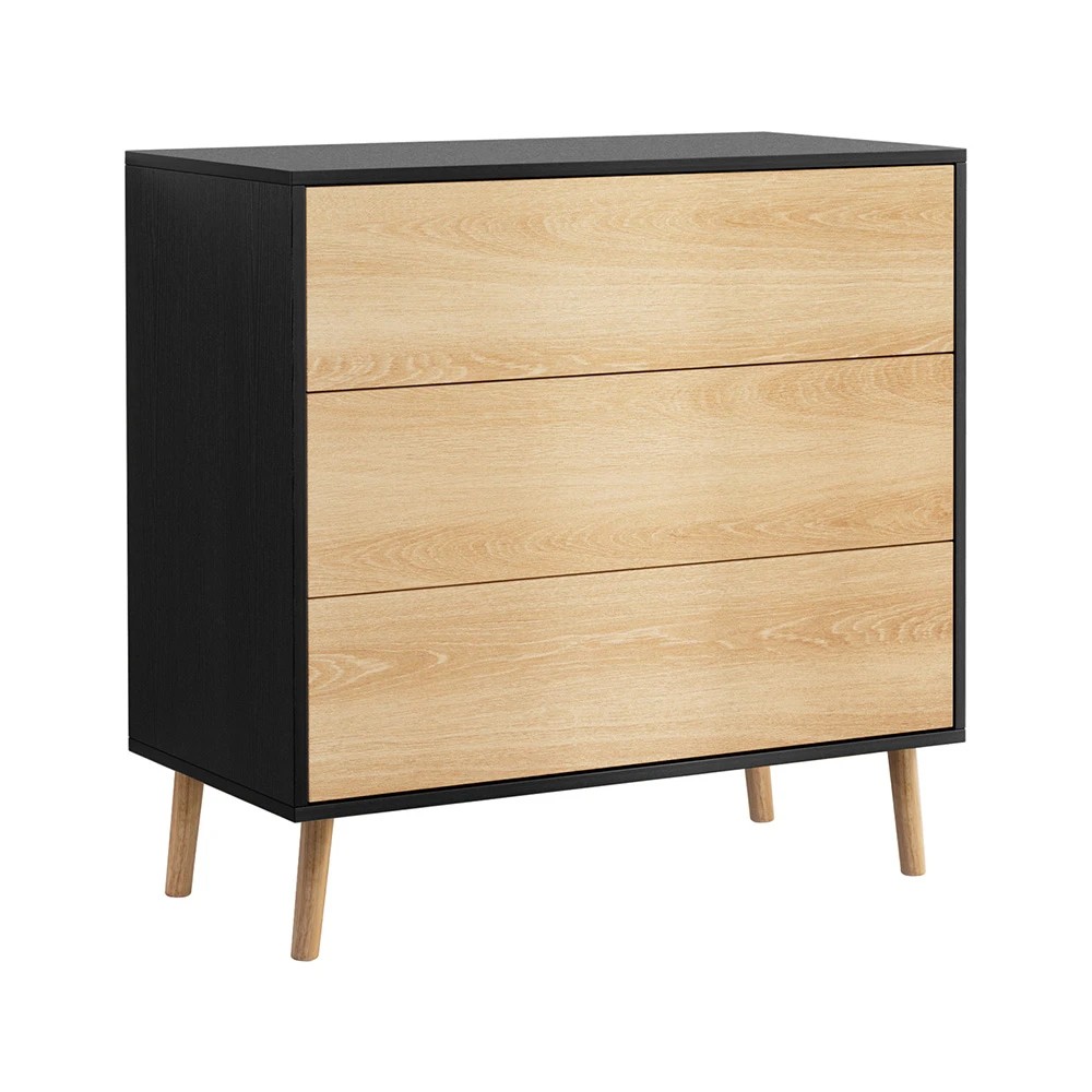 1 Artiss 3 Chest of Drawers Dresser Table & - Multi, 1 of 9