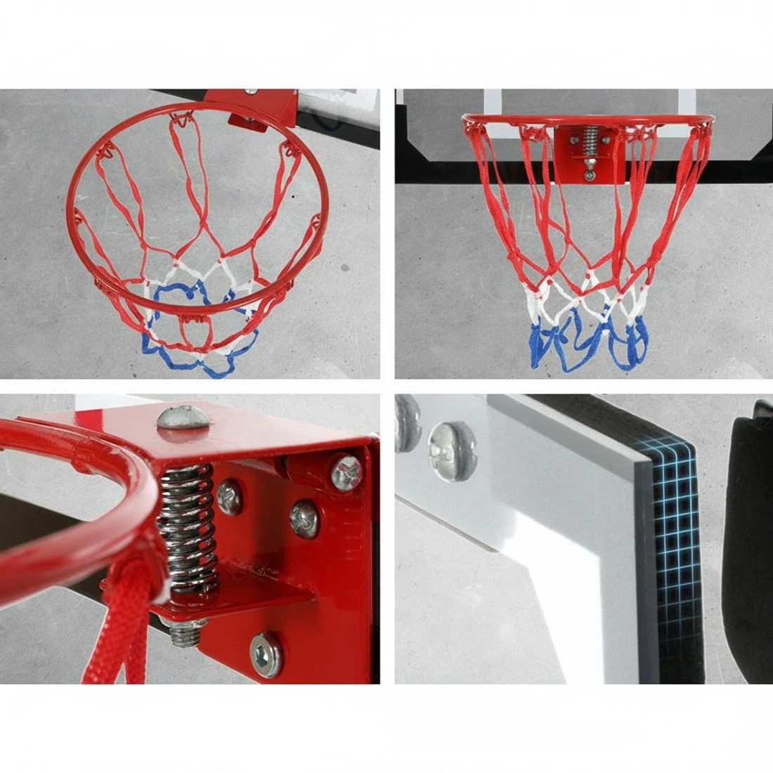 6 Everfit 23" Mini Basketball Hoop Backboard Door Wall Mounted Sports Kids - White, 6 of 7