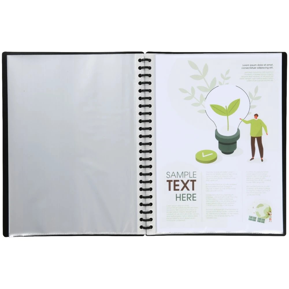 3 J.Burrows Refillable Display Book 60 Pockets Black, 3 of 3