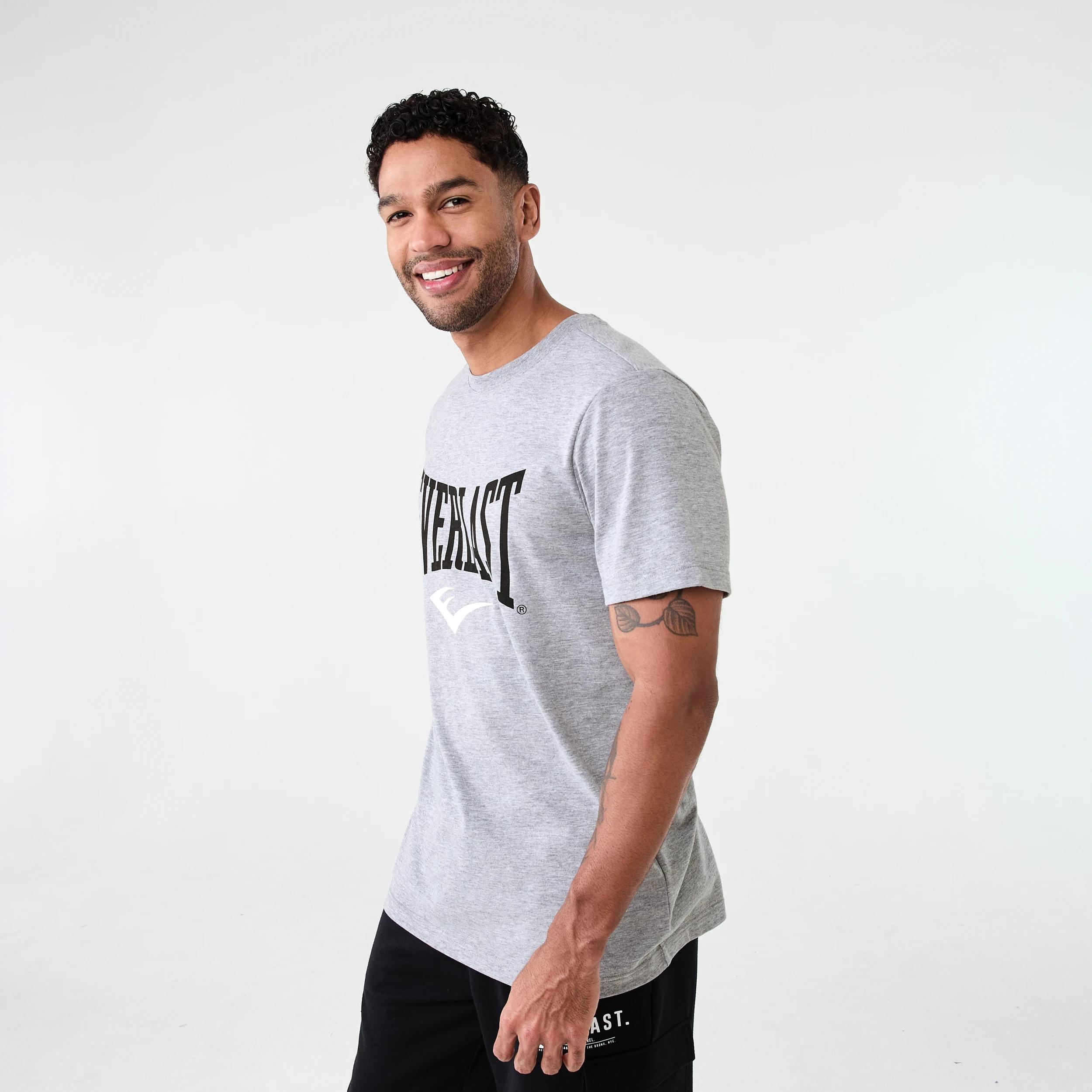 2 Everlast Mens Boxing T-shirt EVERLAST GREY MARLE, 2 of 6