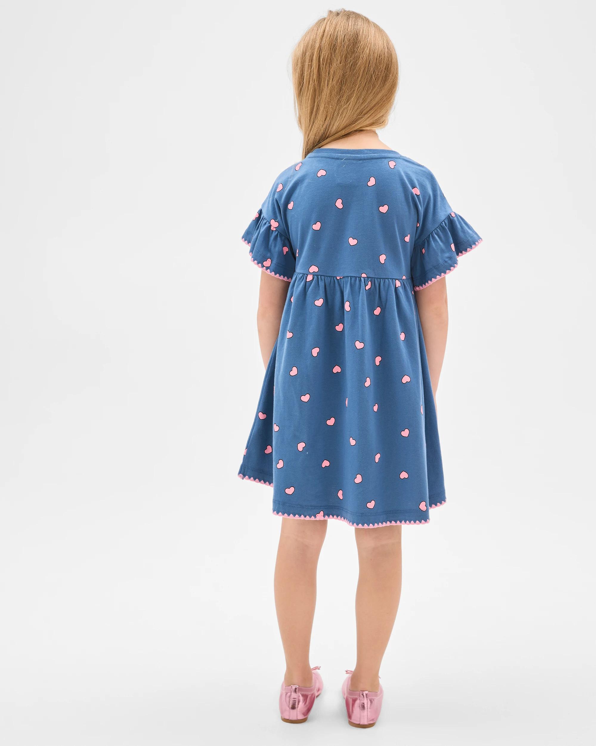 4 Hello Kitty Australian Cotton Jersey Dress HELLO KITTY BLUE, 4 of 6