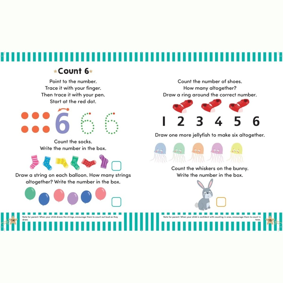 2 Gold Stars: Wipe Clean Numbers Activity Book, 2 of 2