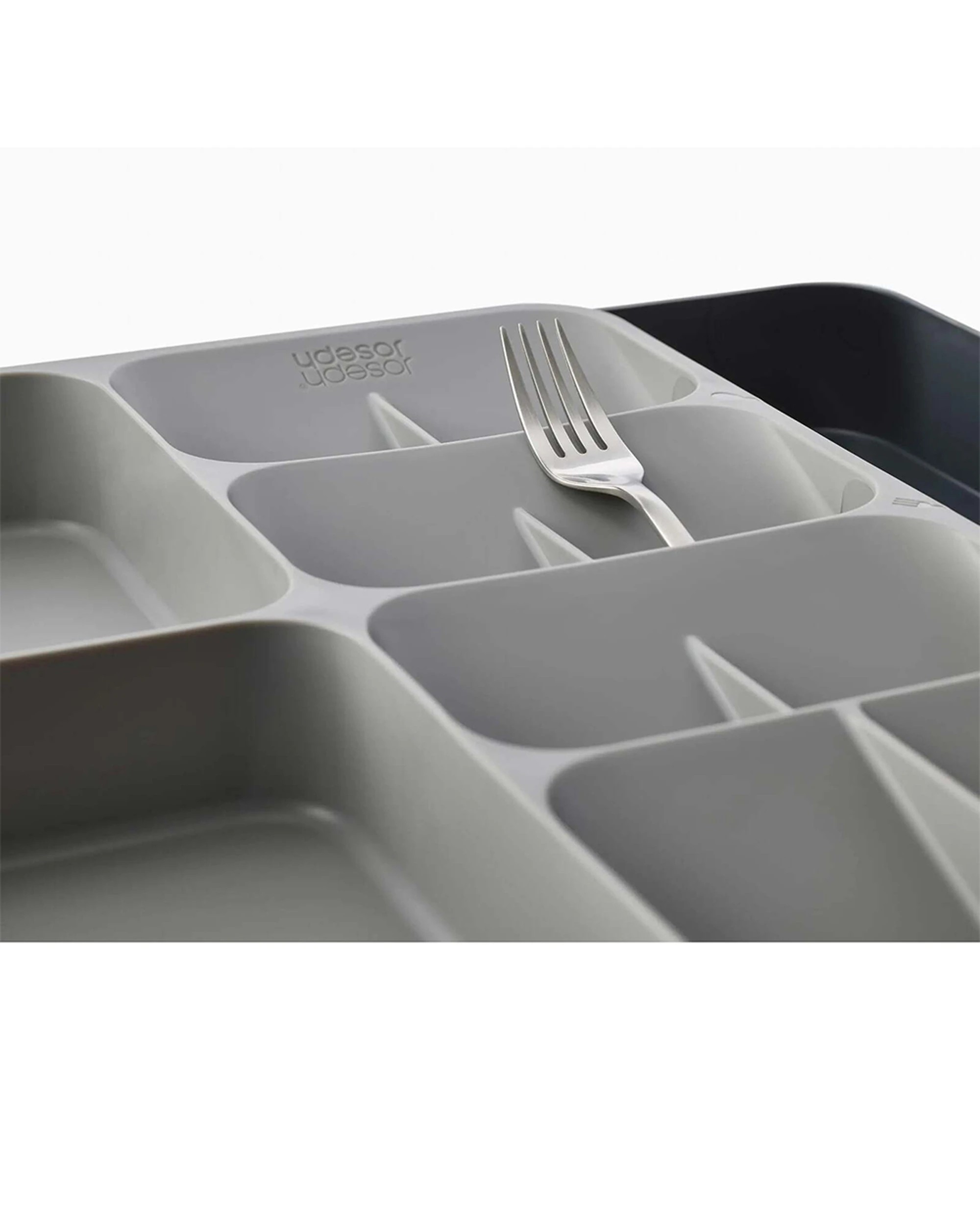 2 Joseph Joseph DrawerStore Expanding Cutlery Organiser Utensil Storage Drawer Tray Kitchen Organiser - Grey, 2 of 4