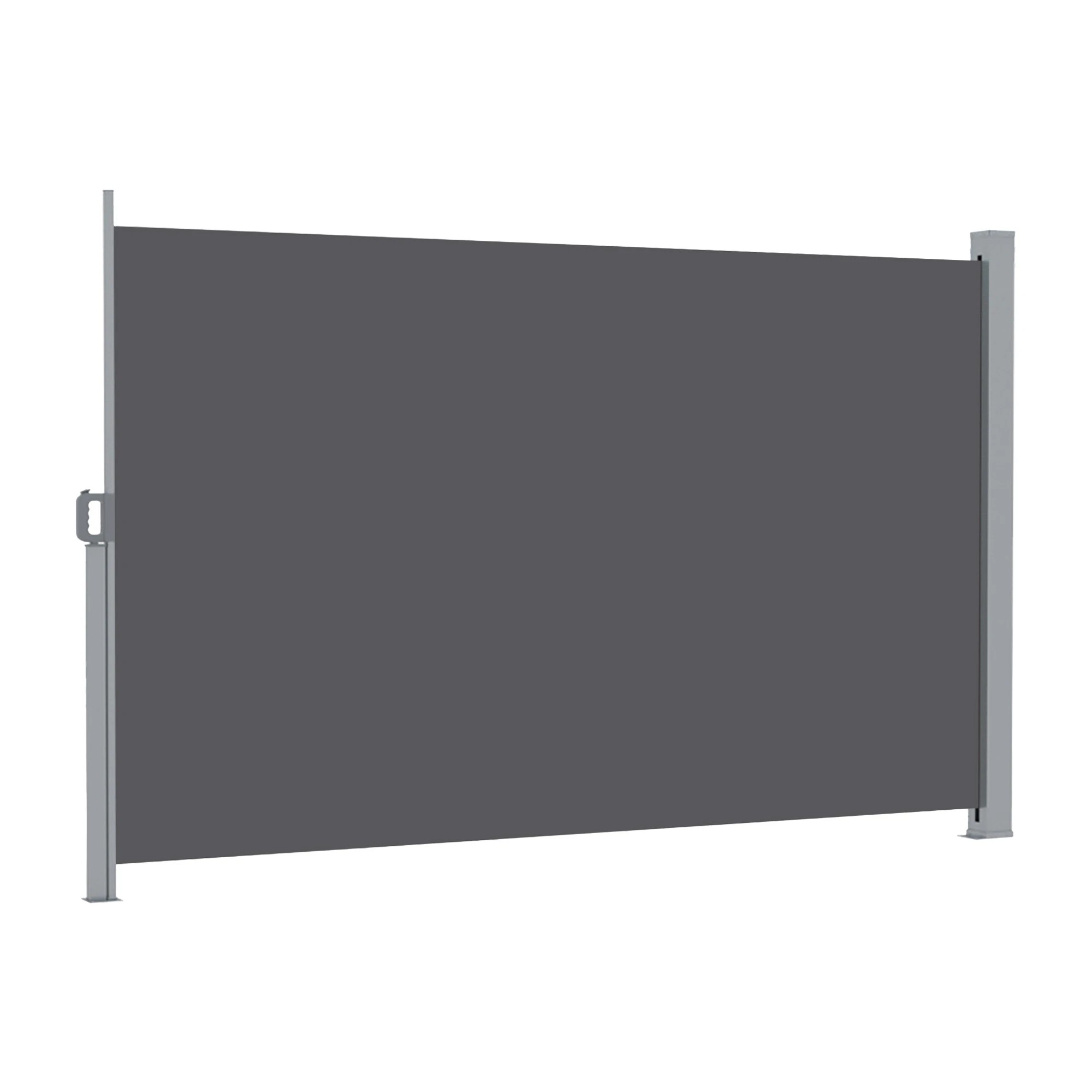 4 Instahut 2X3.5M Side Awning Retractable Privacy Screen Outdoor Sun Shade - Grey, 4 of 8