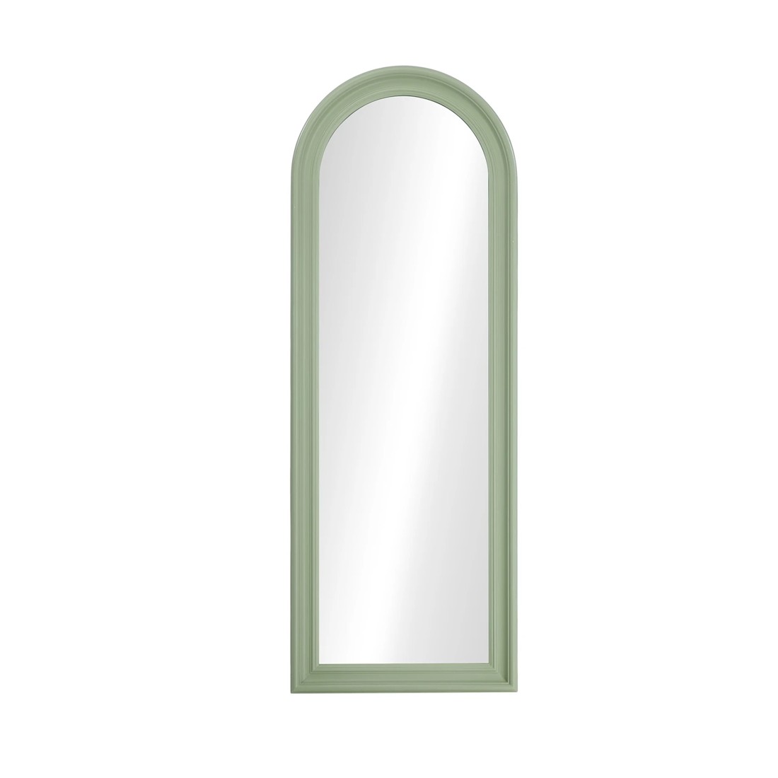 8 Oikiture Full Length Mirror Elegance Arch 165x60cm Wood Floor Mirrors - Green, 8 of 10