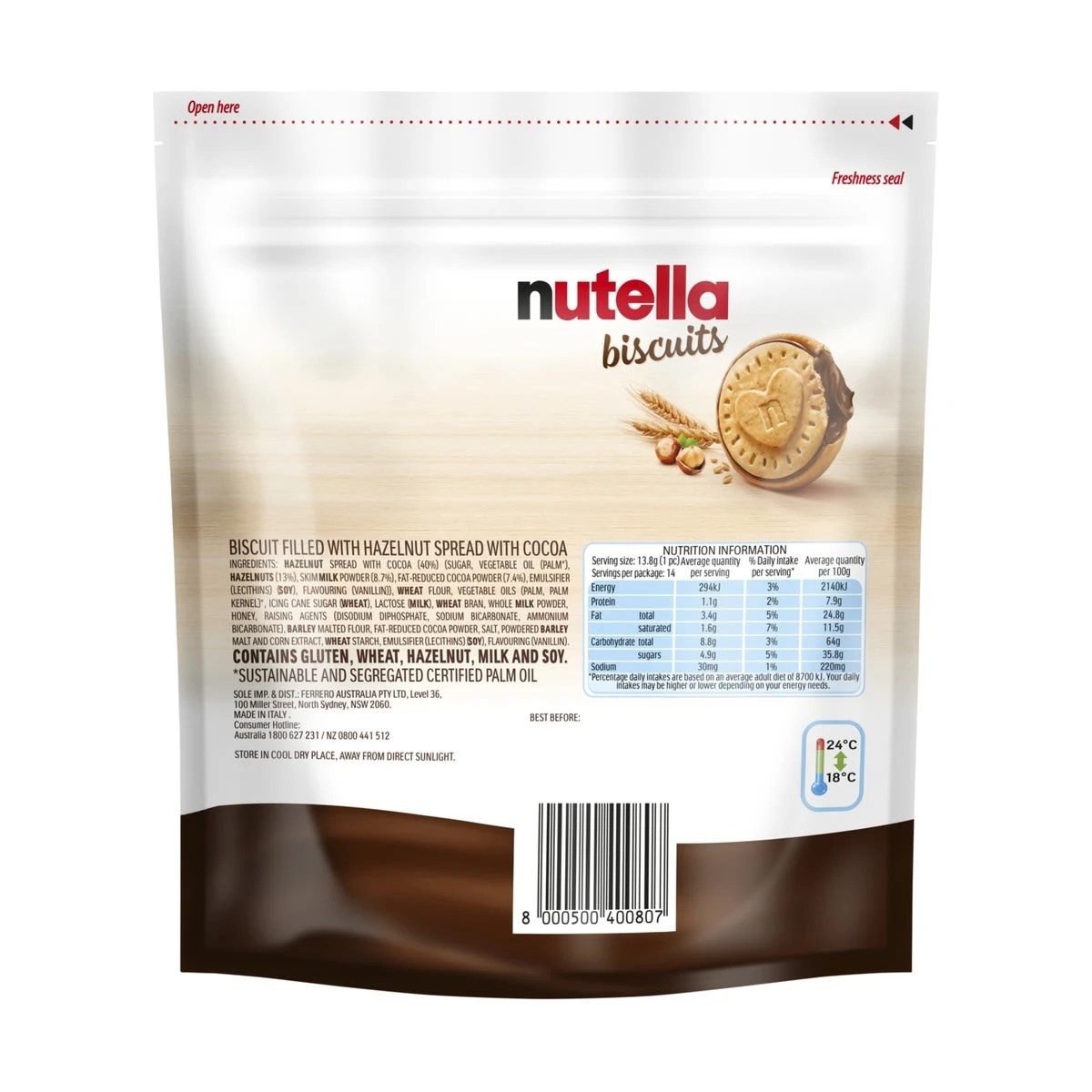 2 Nutella Biscuits 193g, 2 of 4