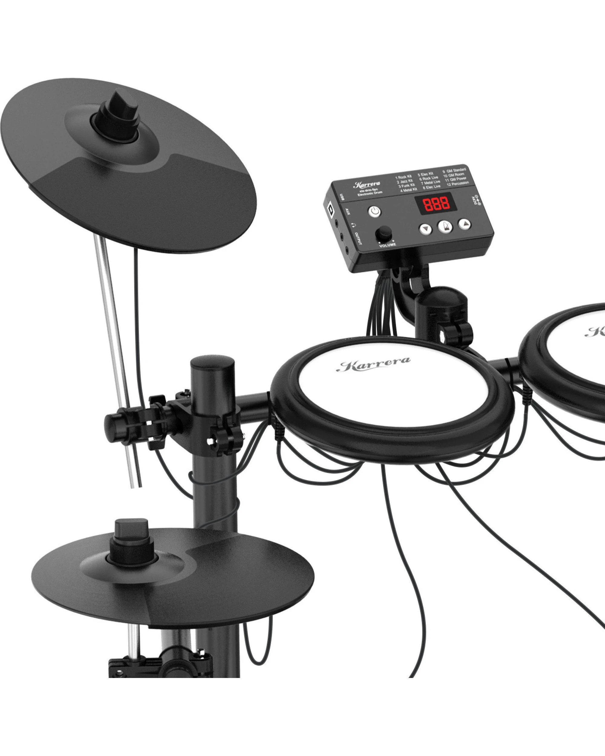 8 Karrera TDX-16 Electronic Drum Kit with Pedals, 8 of 10