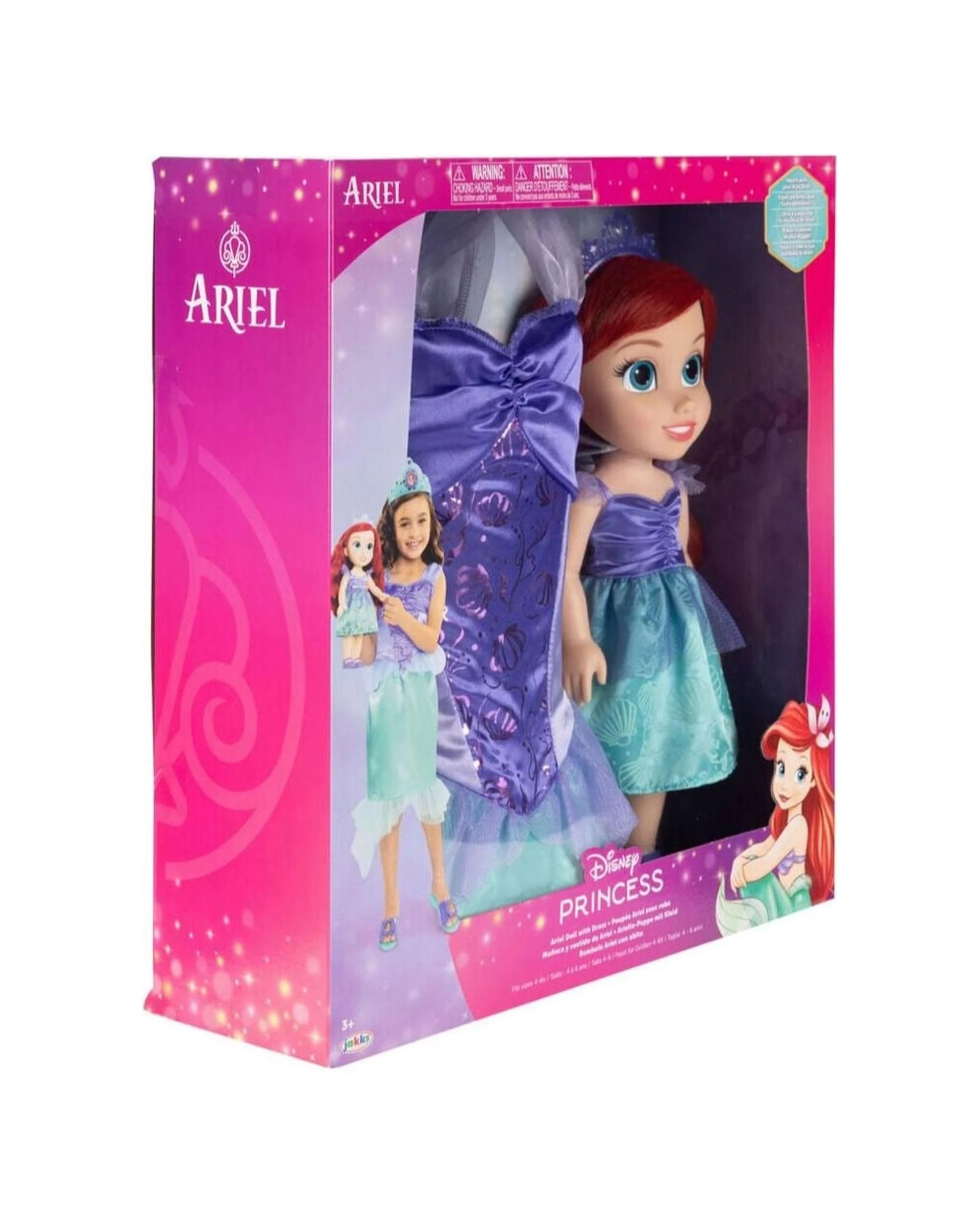 2 Disney Princess Ariel Doll with Dress, 2 of 5