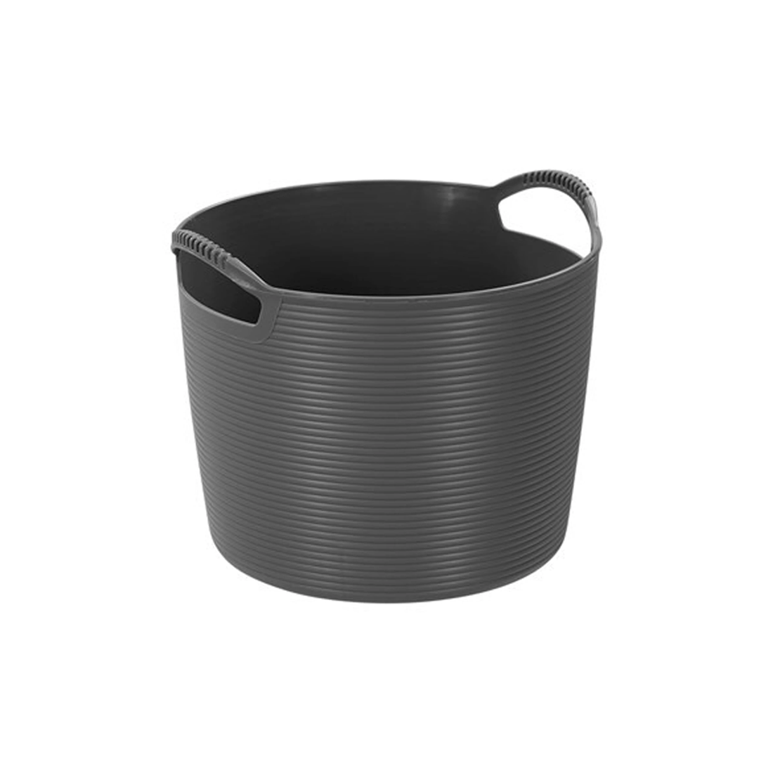 7 Boxsweden 5l Flexible Round Tub Storage Basket Home Organiser Integrated Handles
 - White, 7 of 9